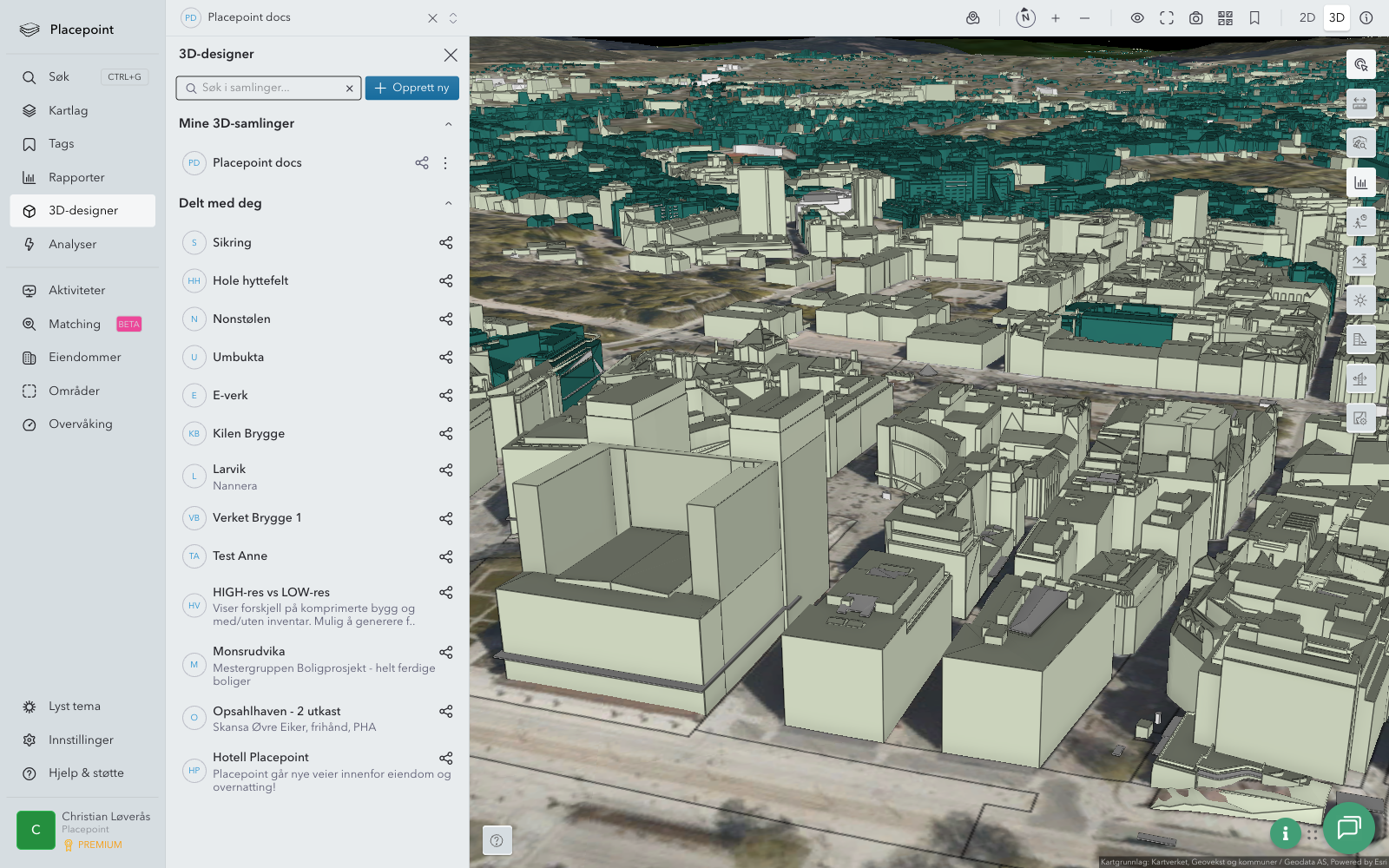 3D-designer – listevisning