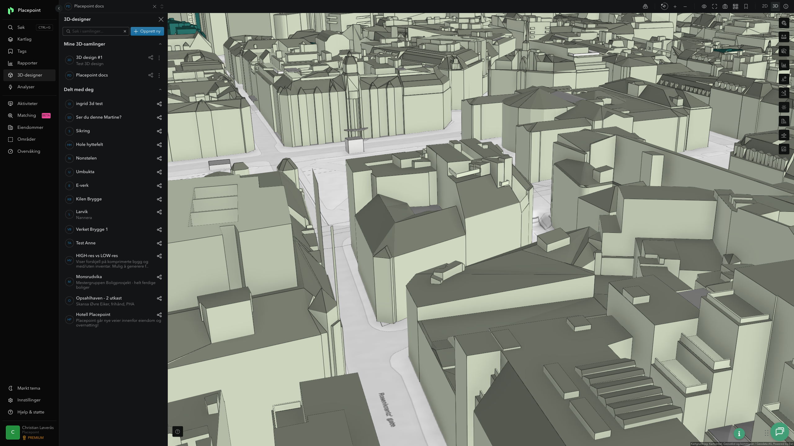 3D-designer – listevisning