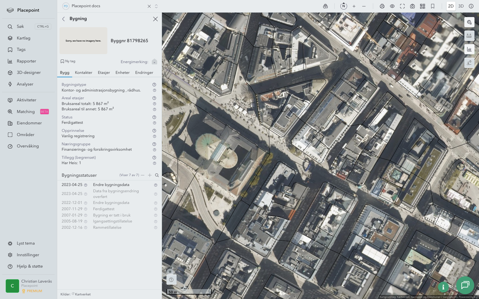 Bygningspanel - Tordenskiolds gate 2