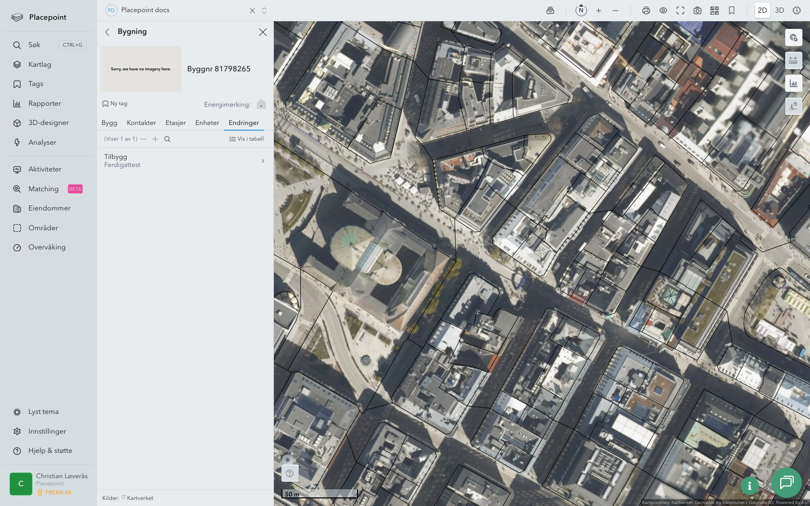 Bygningspanel - Endringer
