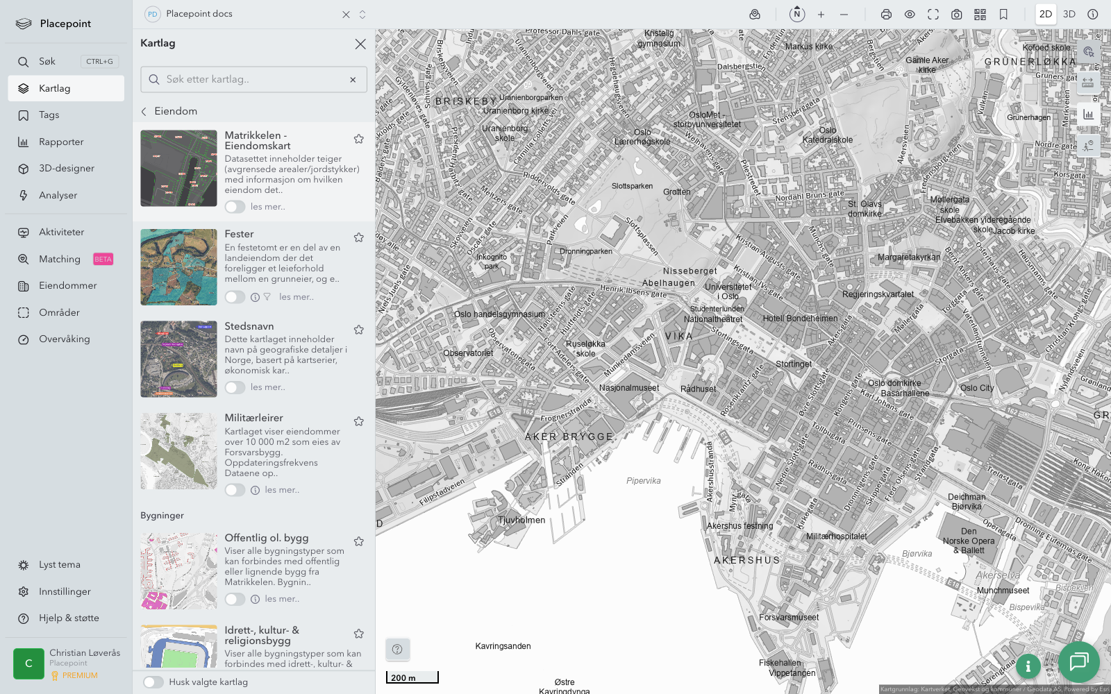 Reguleringsplaner (avansert)