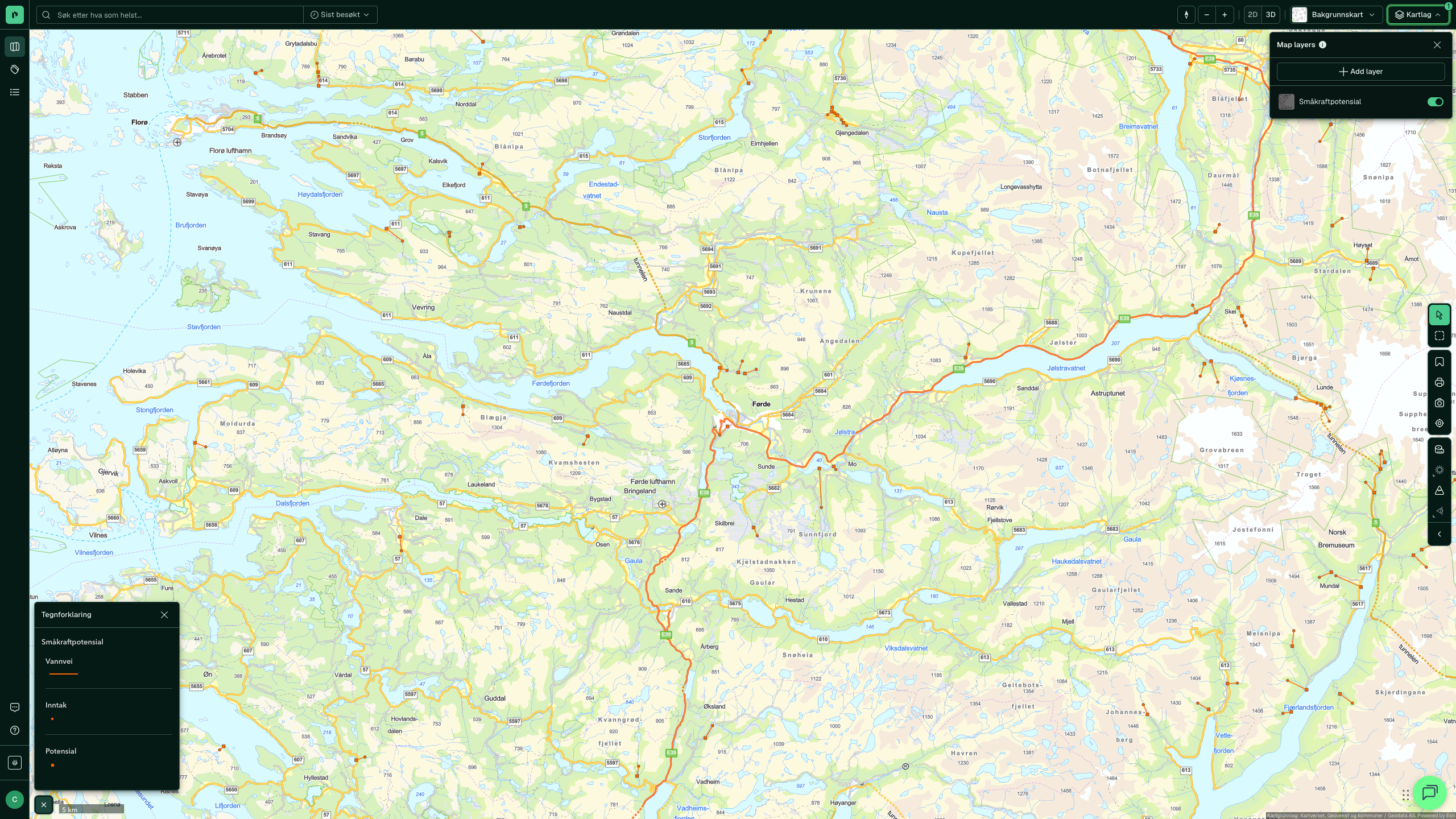Småkraftpotensial i Placepoint