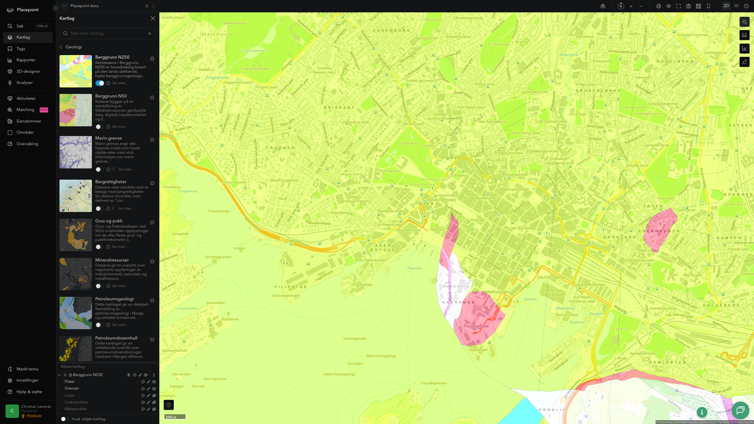Berggrunn N250 i Placepoint