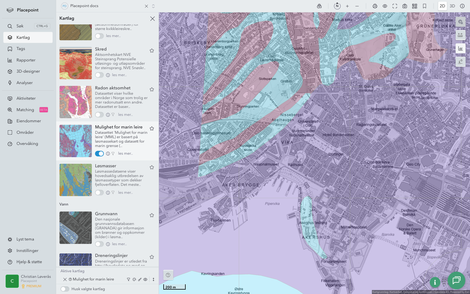 Mulighet for marin leire