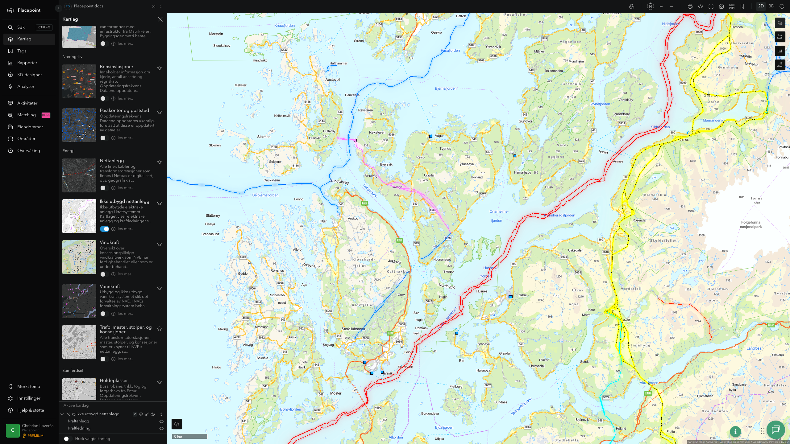 Ikke utbygd nettanlegg