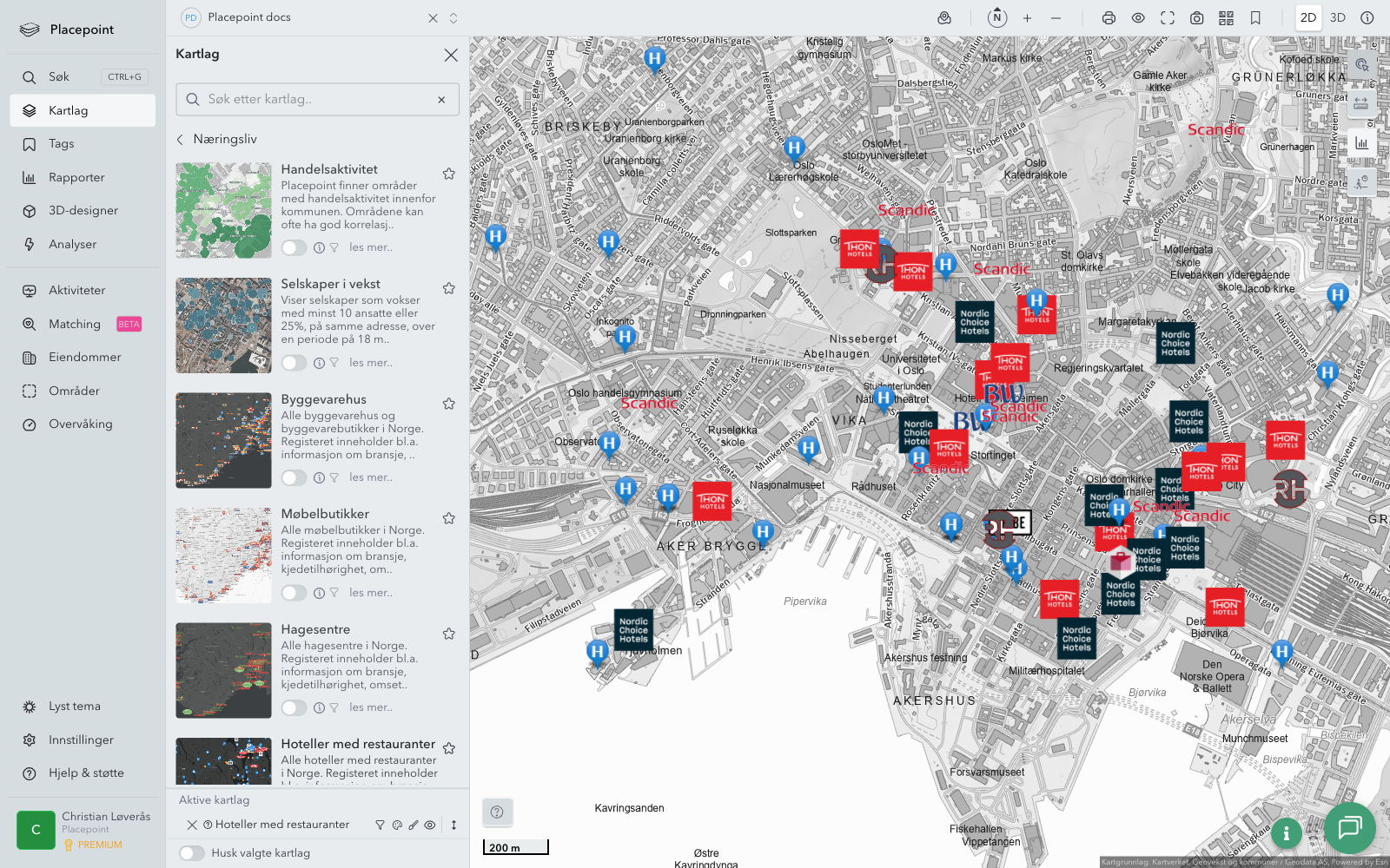 Hoteller med restauranter