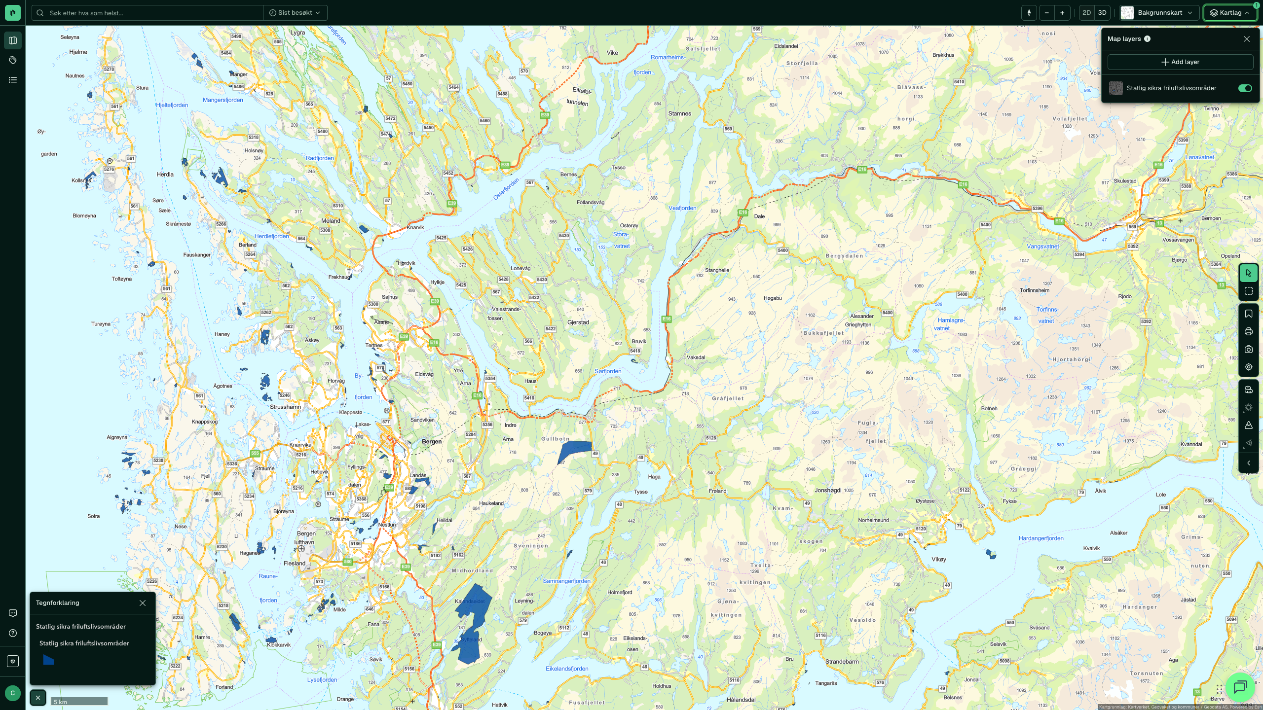 Statlig sikra friluftslivsområder