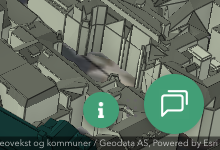 Info og chat i bunnhjørnet