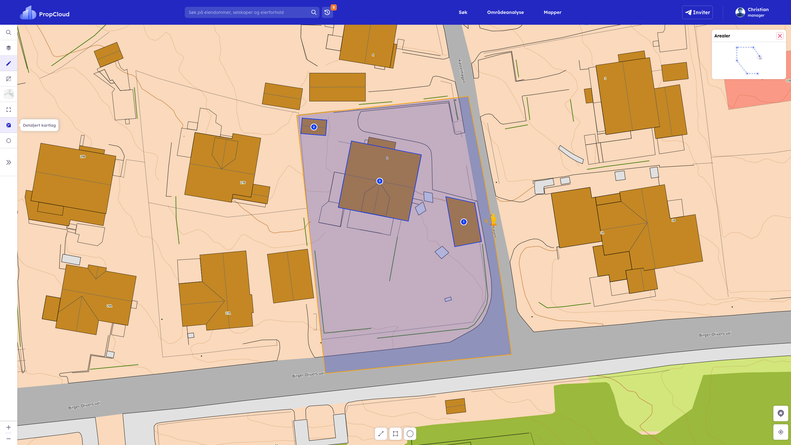 Kartstiler vekslet til Bilder (raster) på K2 i Ekspander fullt + 2 zoom-out