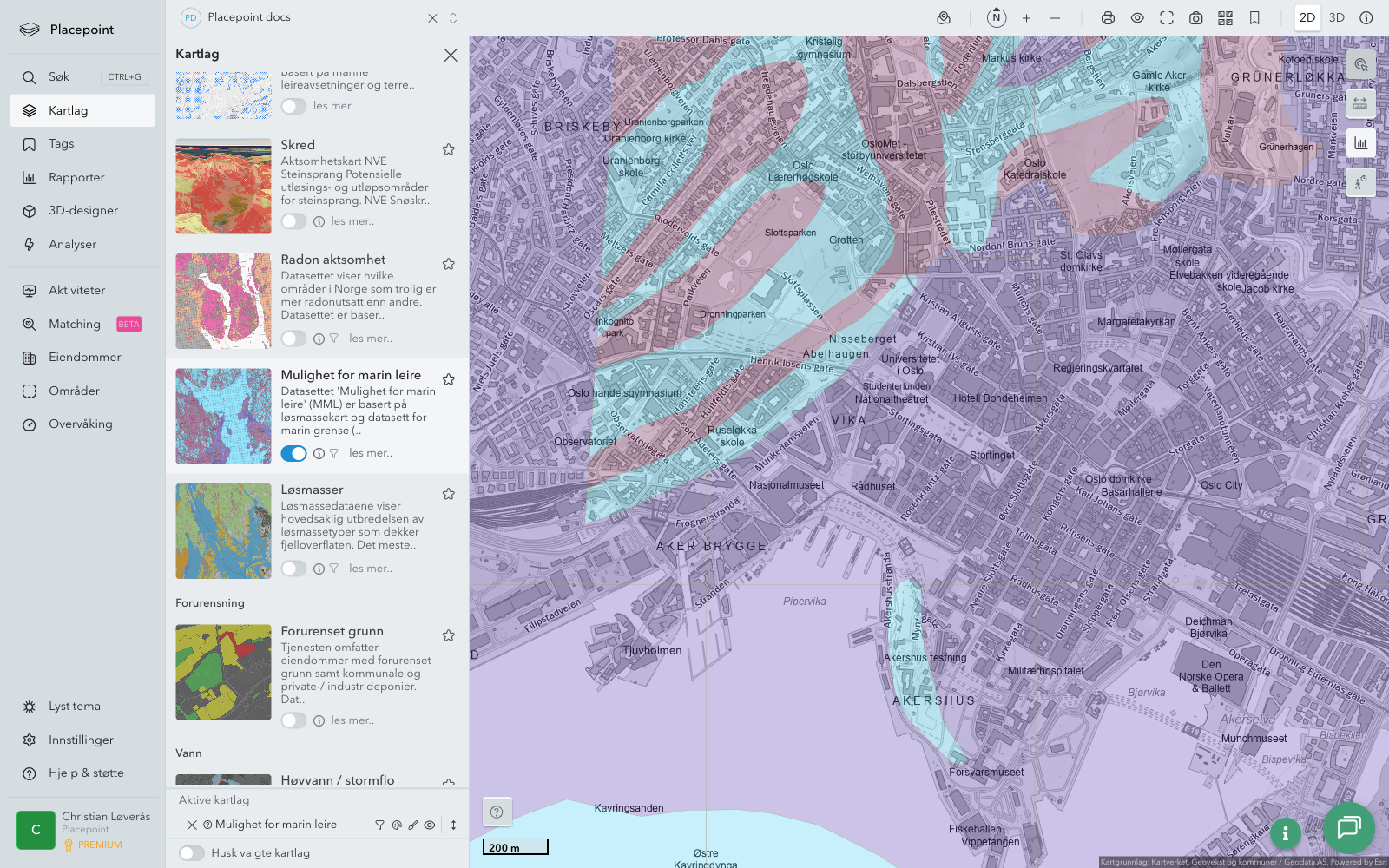 Mulighet for marin leire