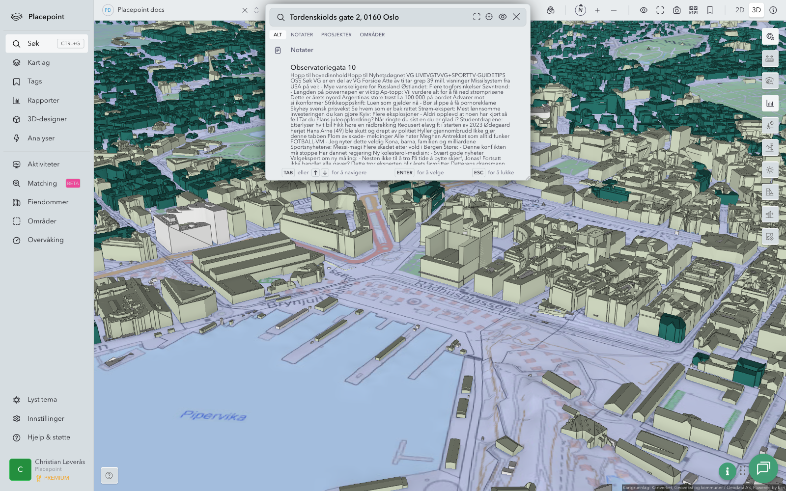 Søk – resultater for «Tordenskiolds gate 2»