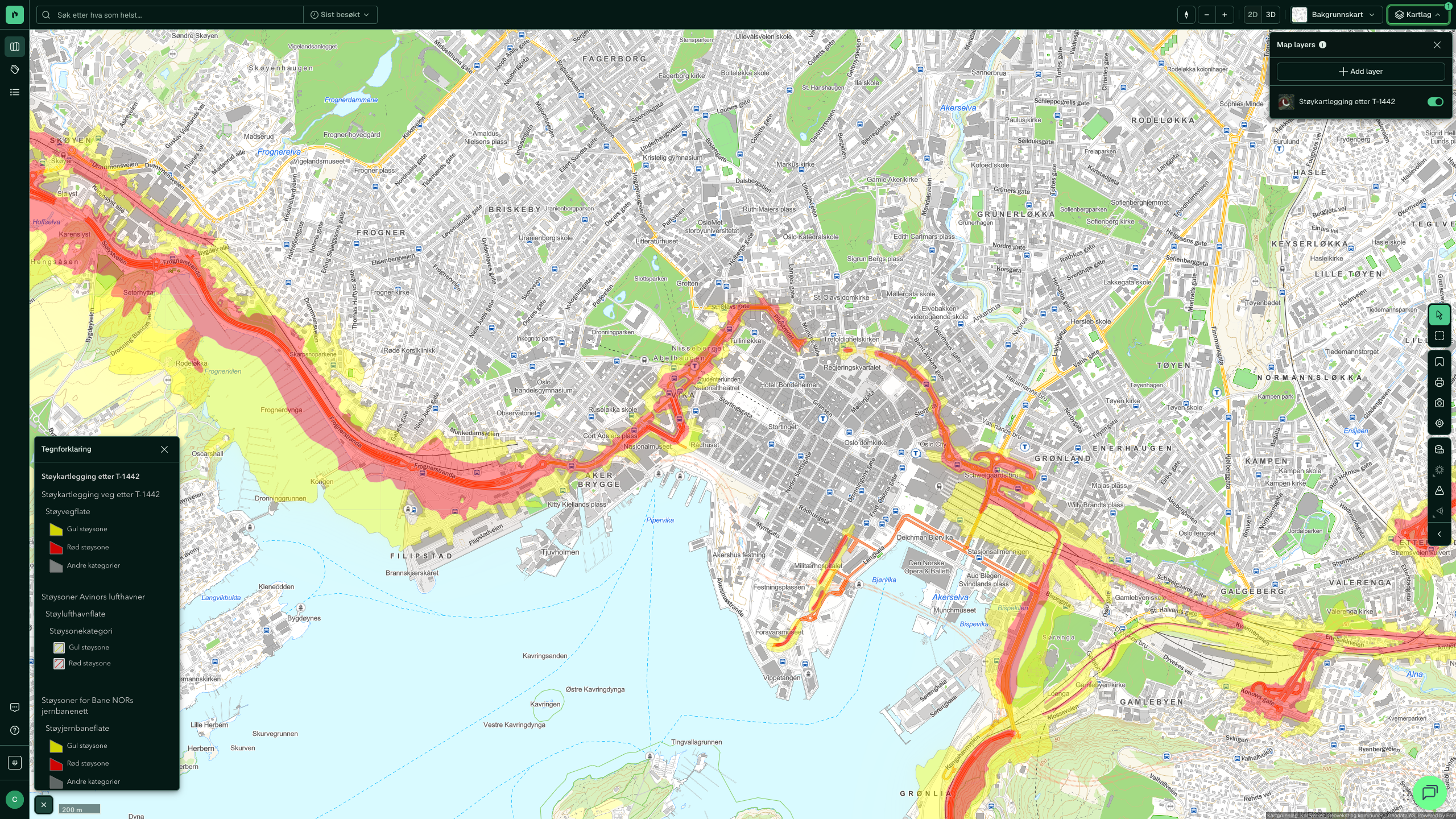Støykartlegging etter T-1442 i Placepoint