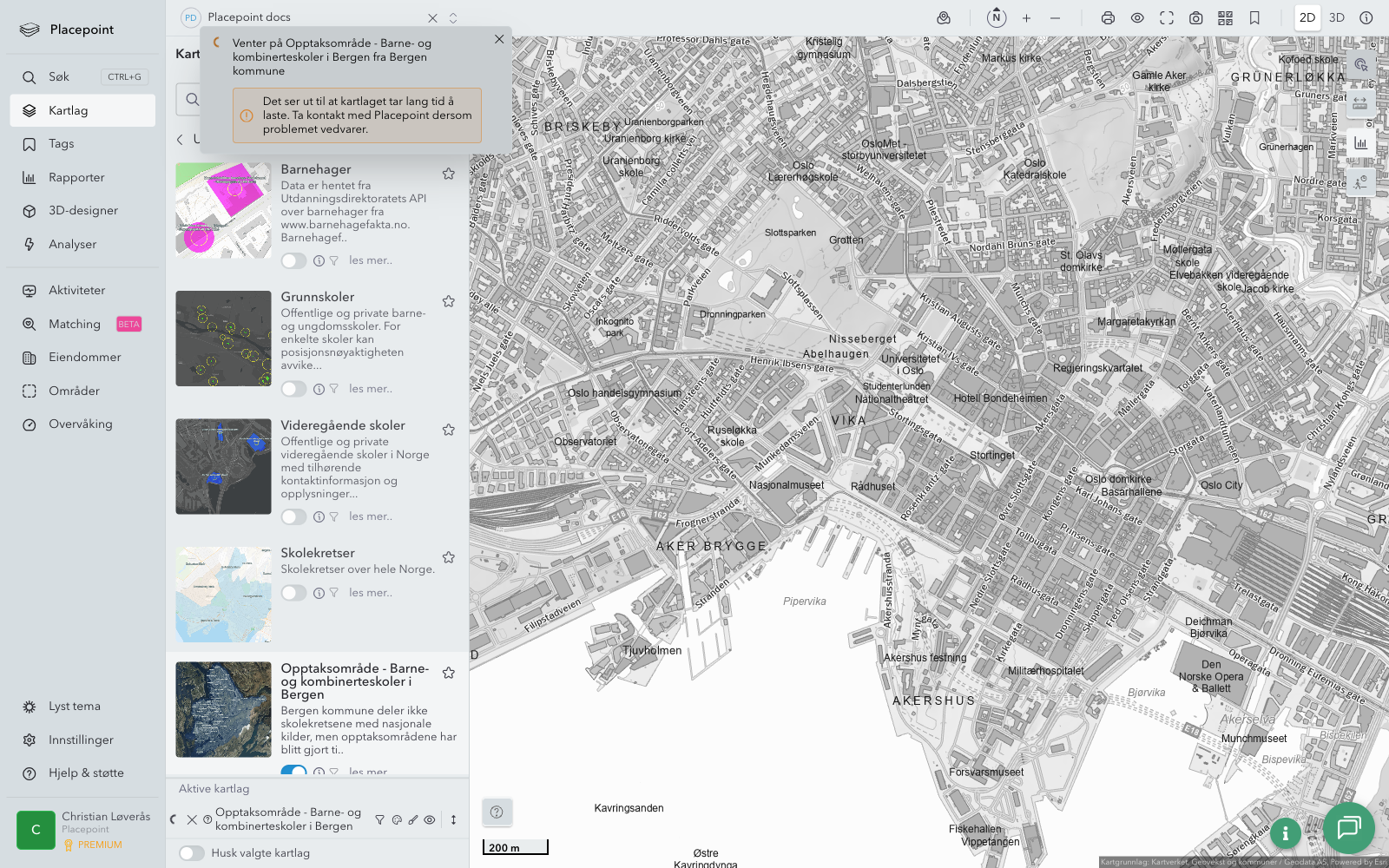 Opptaksområde - Barne- og kombinerteskoler i Bergen