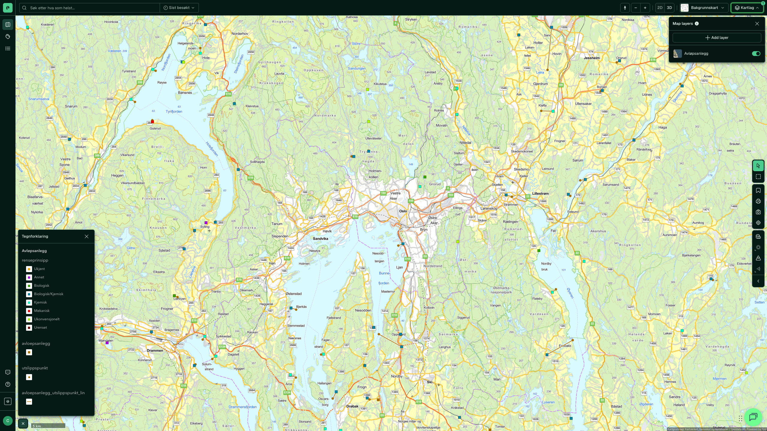 Avløpsanlegg i Placepoint