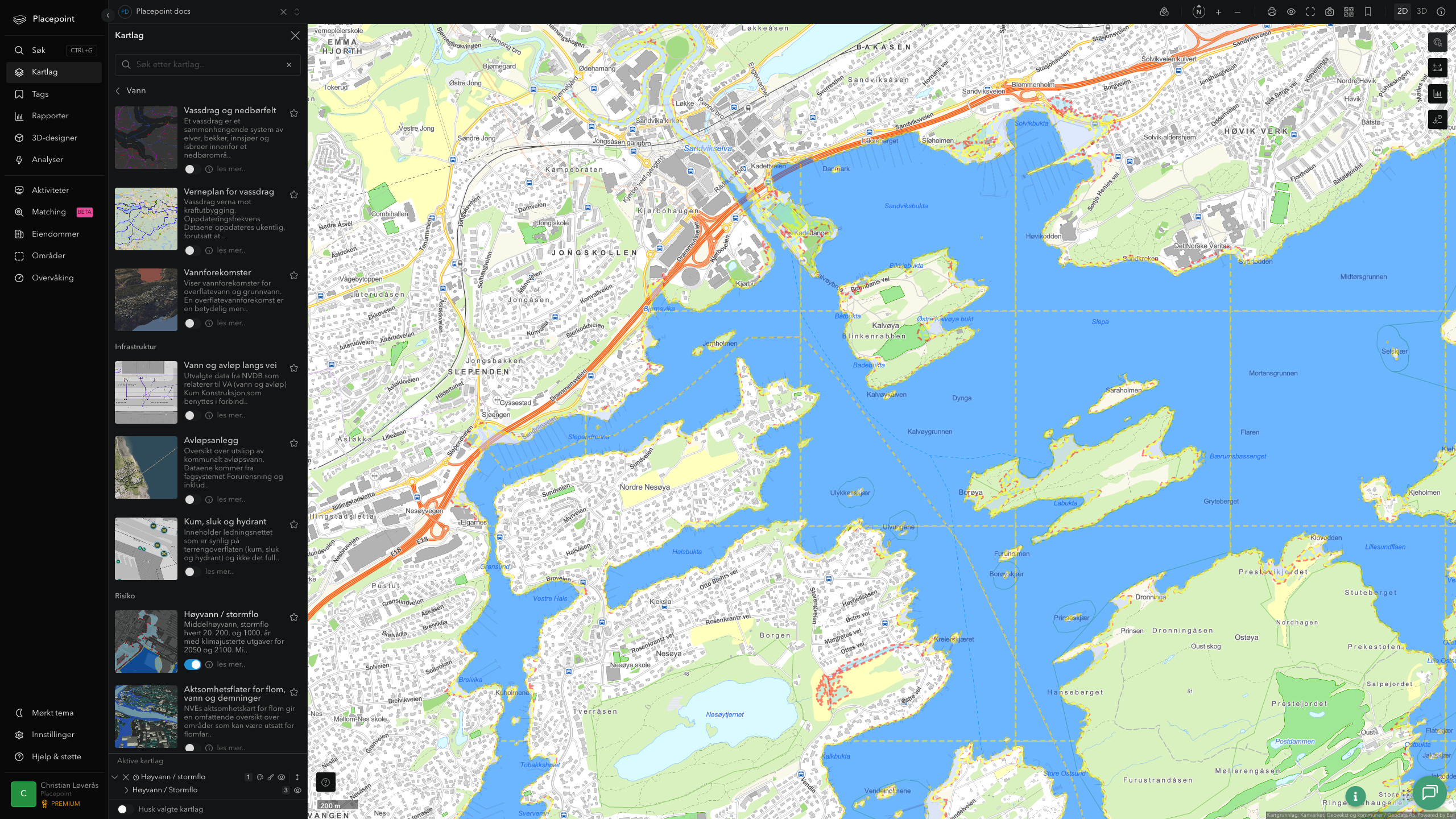 Høyvann / stormflo