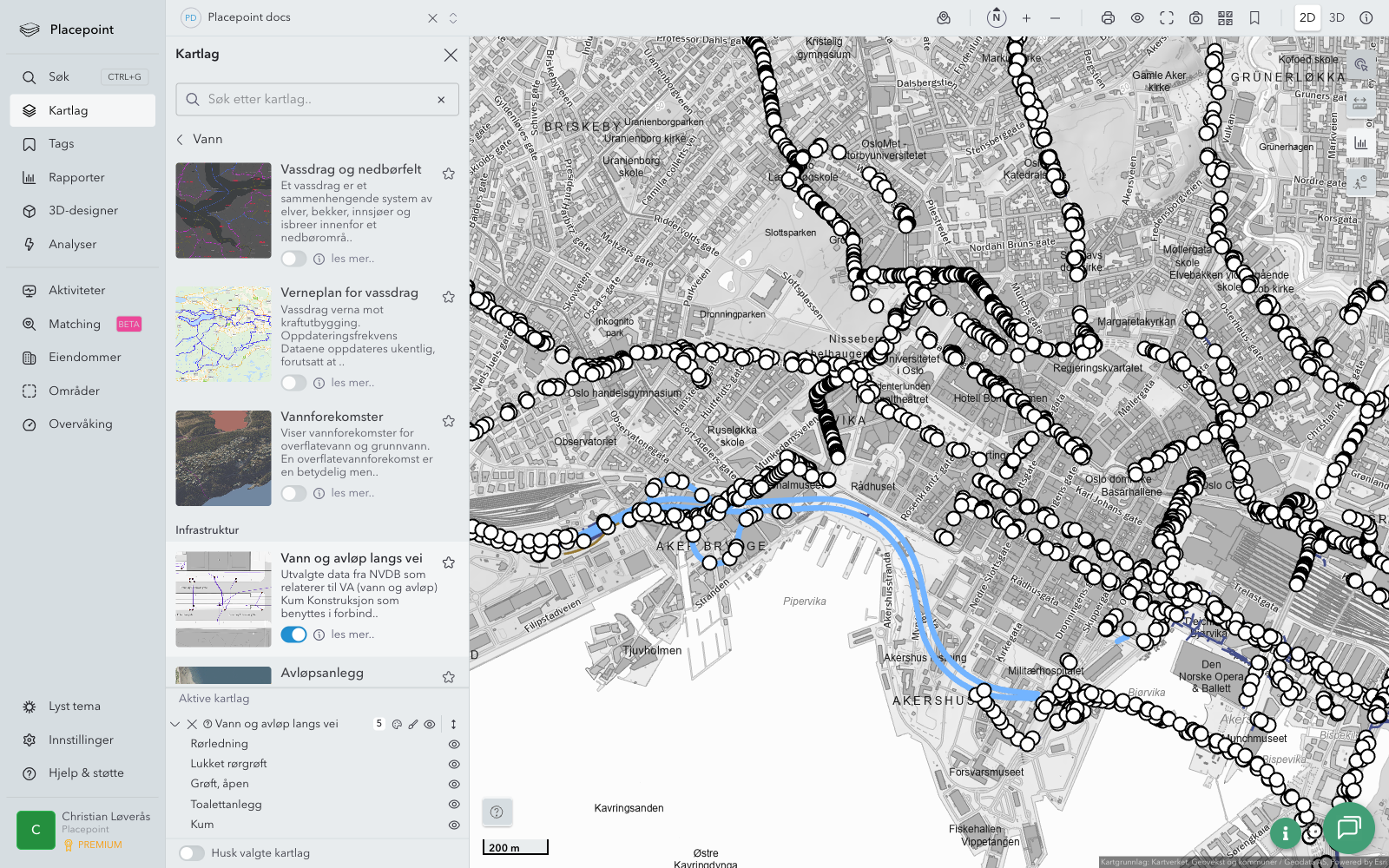 Vann og avløp langs vei