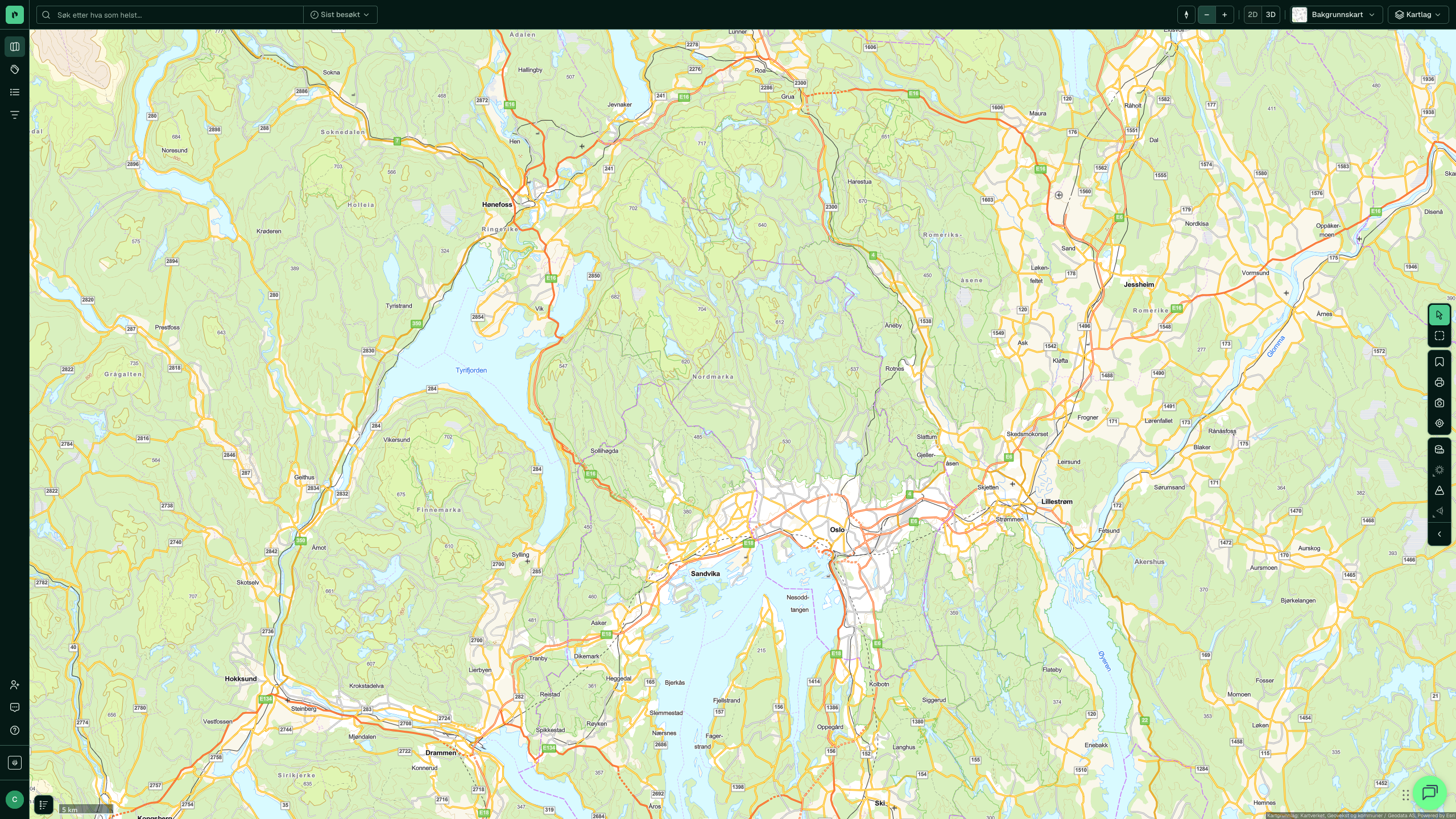 Oslo på fylkesnivå