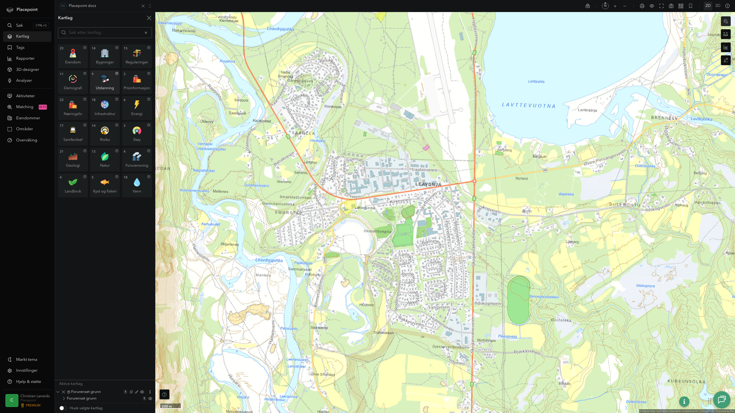 Forurenset grunn rundt en eiendom eid av Finnmark fylkeskommune