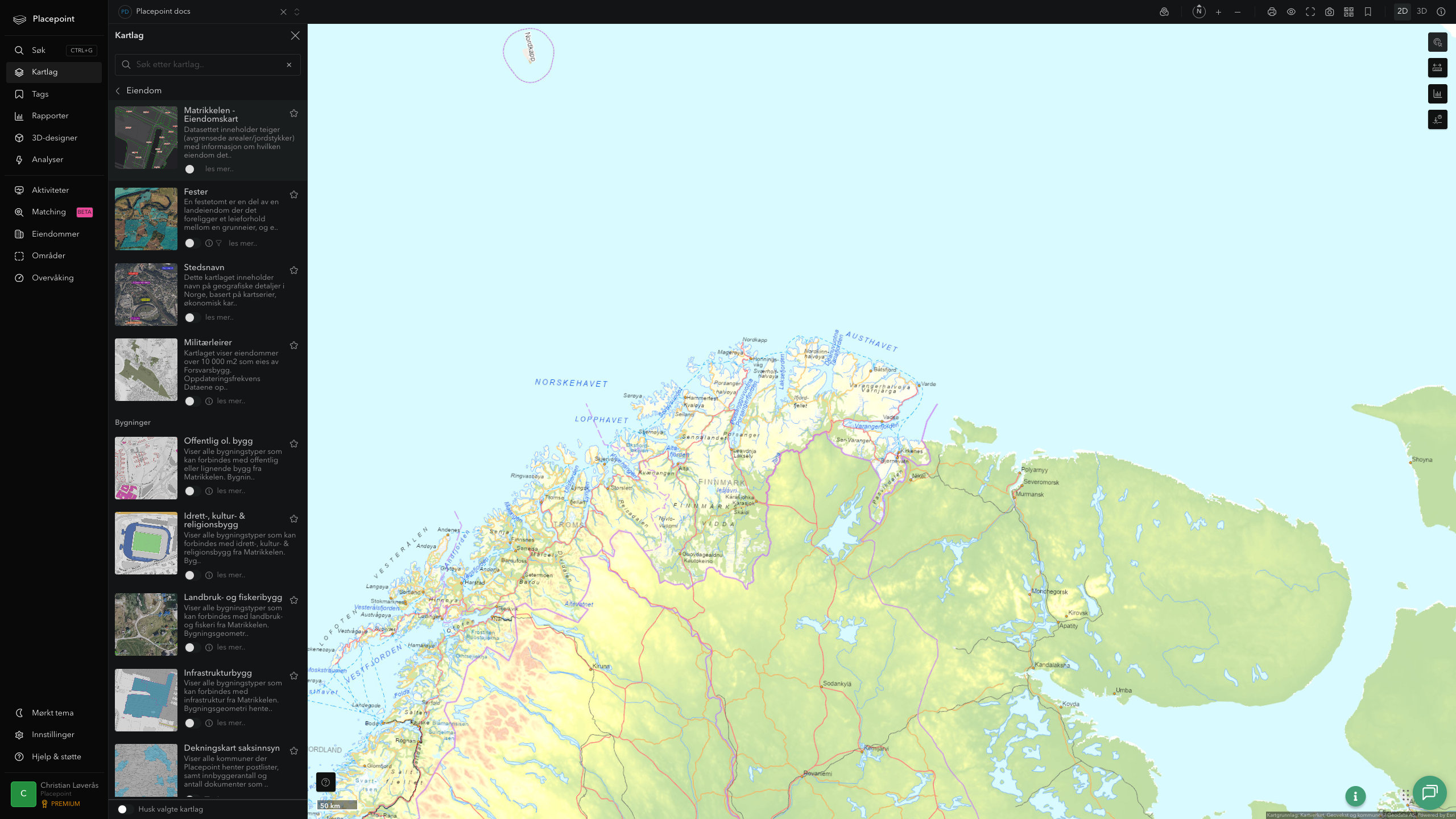 Finnmark fylkeskommune i Placepoint