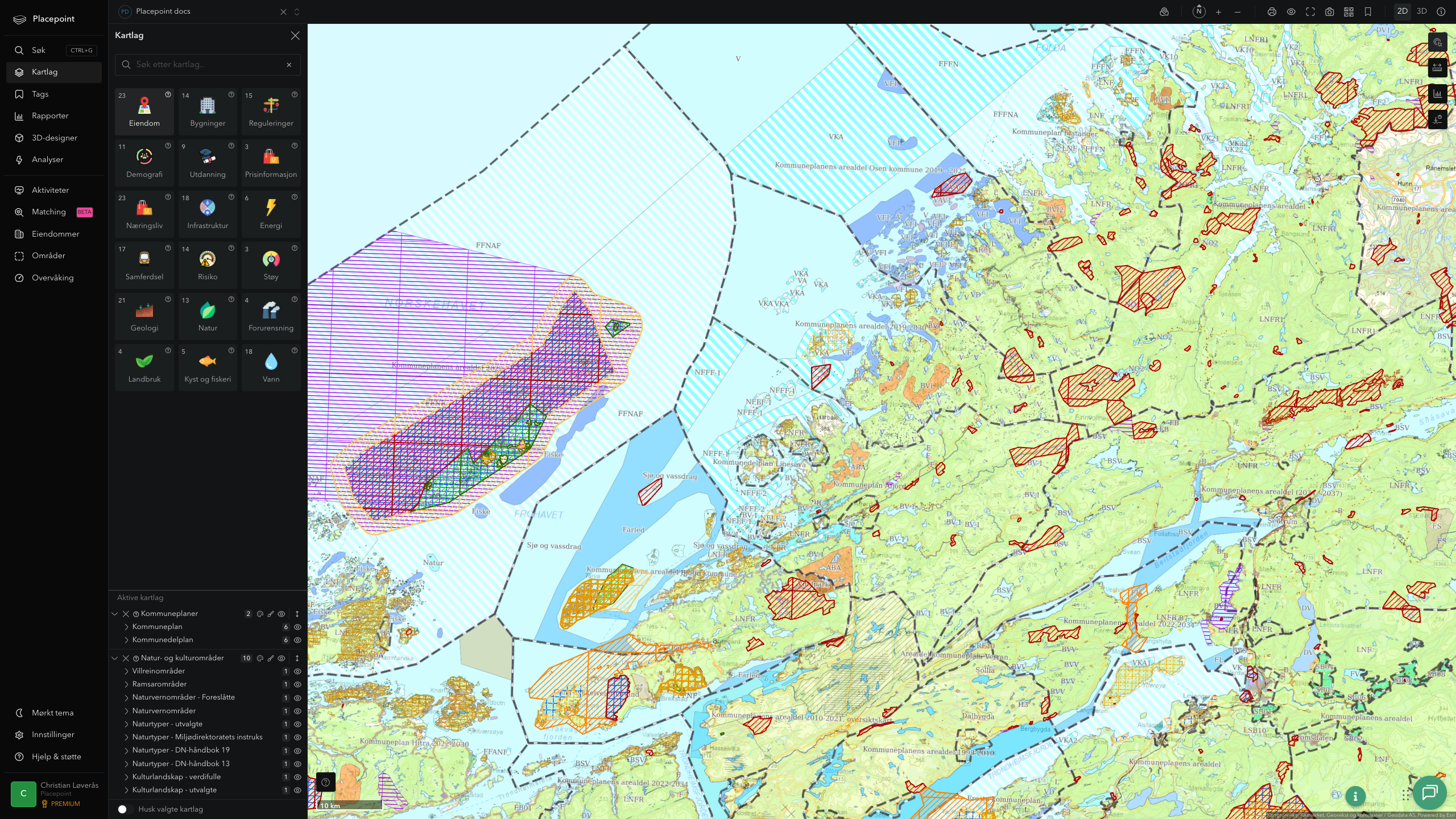 Åfjord - kommuneplaner og kulturområder