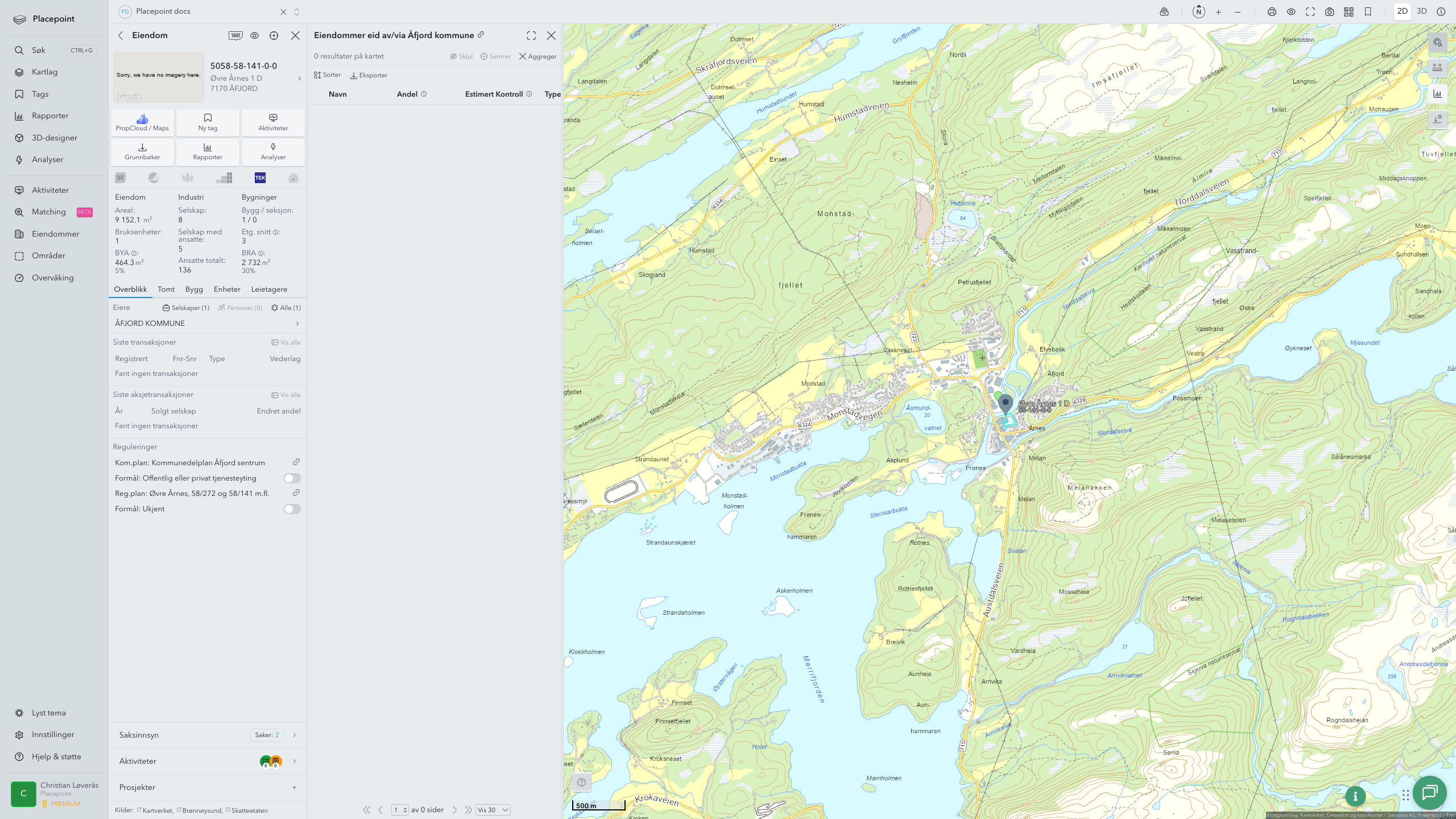 Åfjord - en eiendom med eier-panel