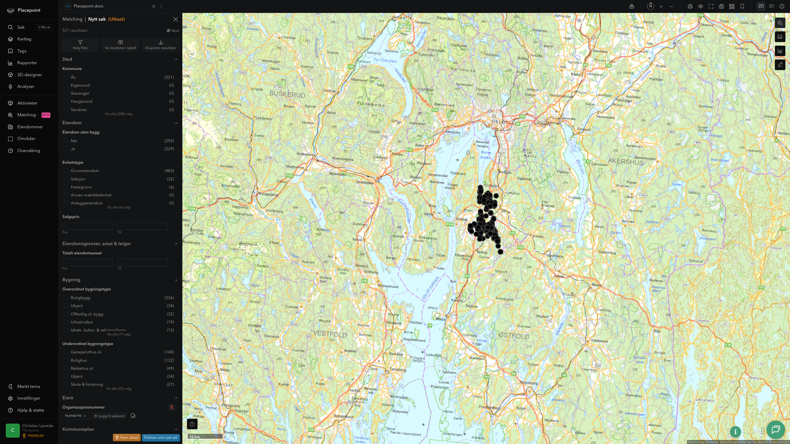 Matching-resultat for Ås kommune