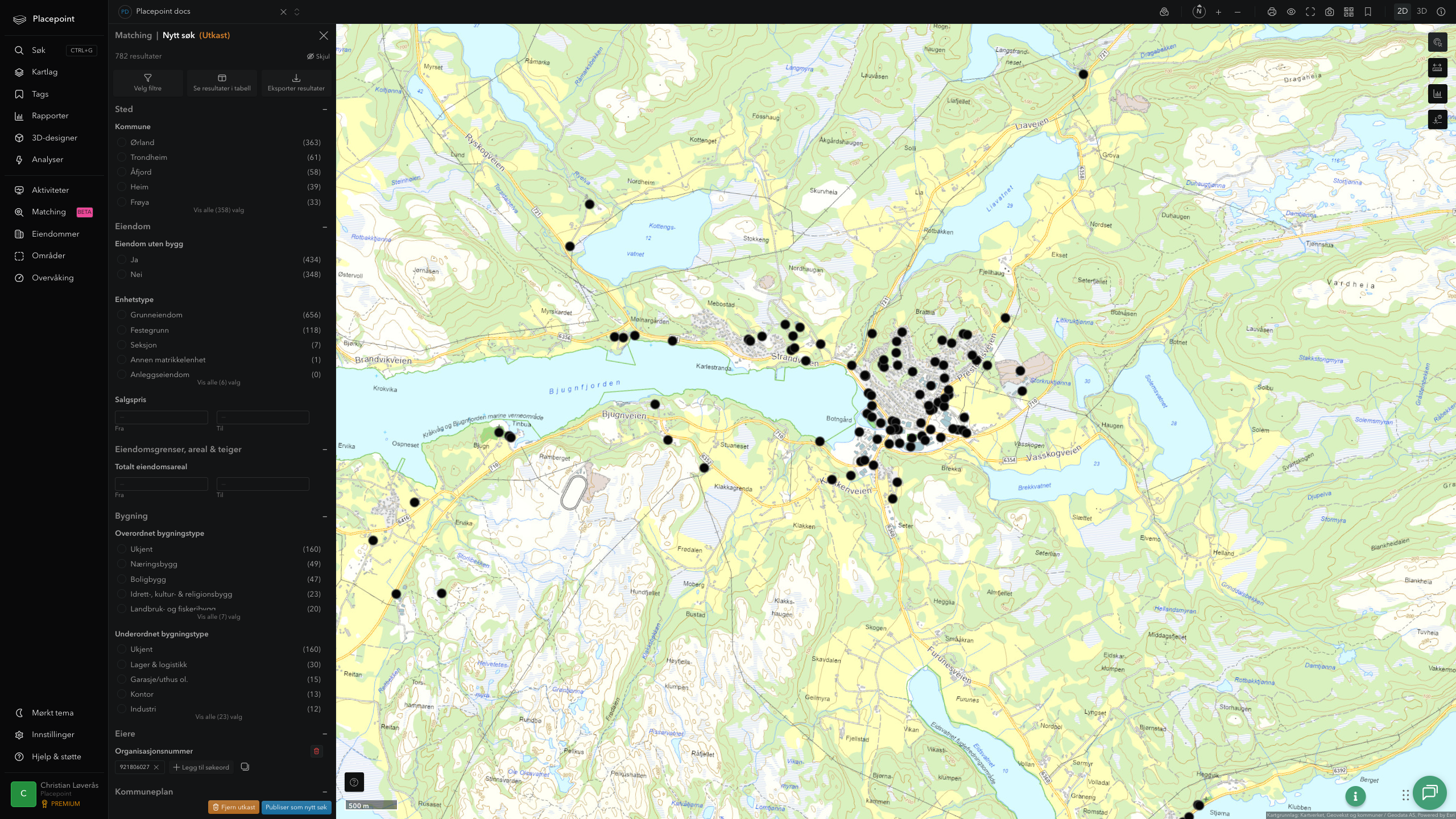 Ørland - offentlige bygg, sentrumsnært