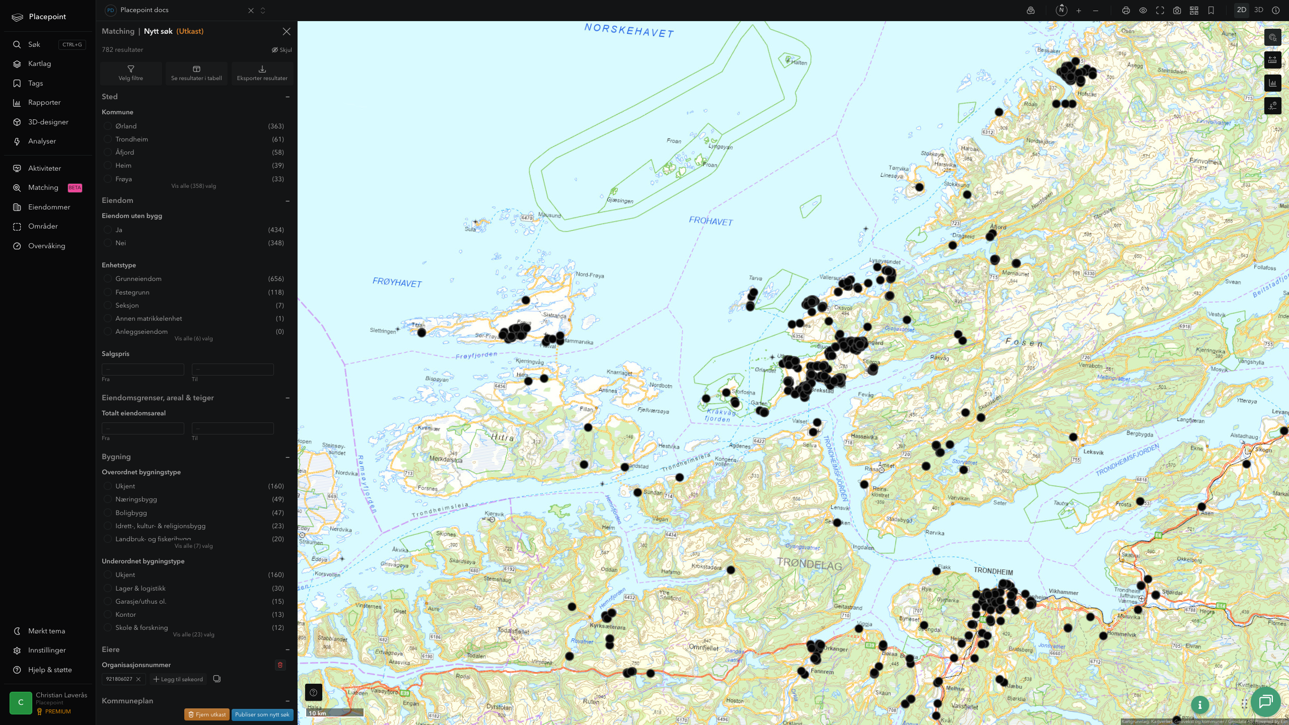 Matching-resultat for Ørland kommune
