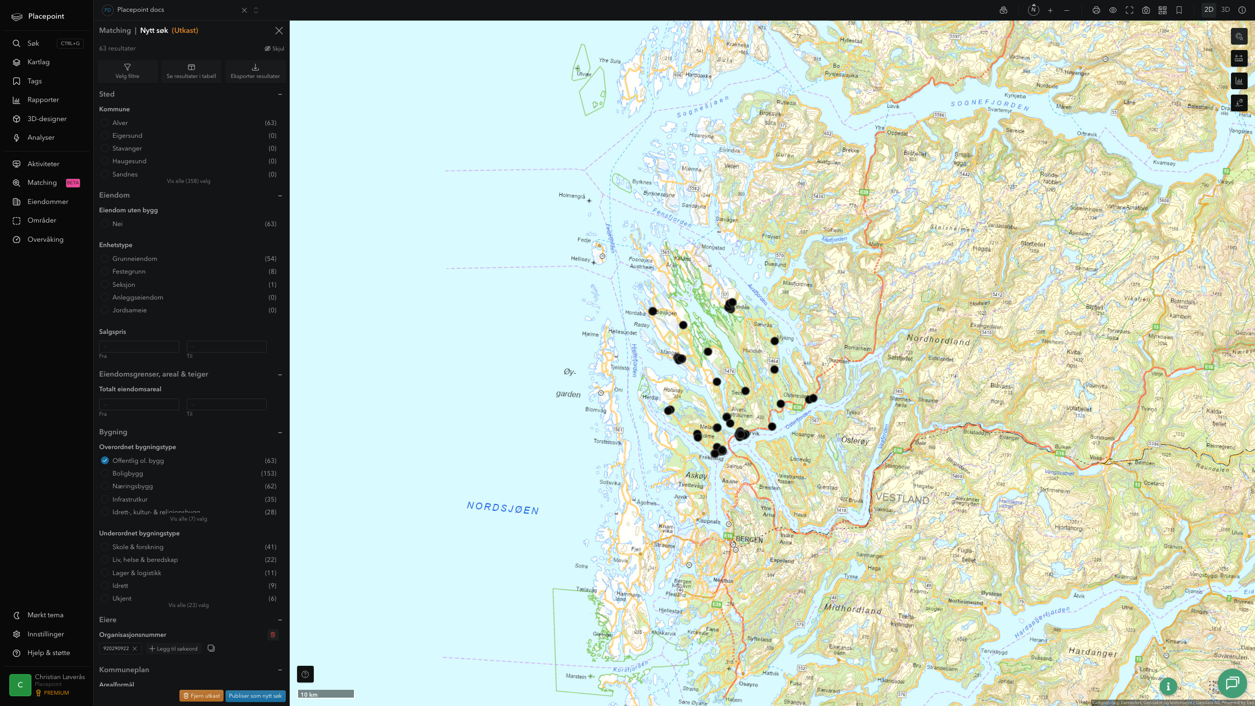 Matching-resultat for Alver kommune