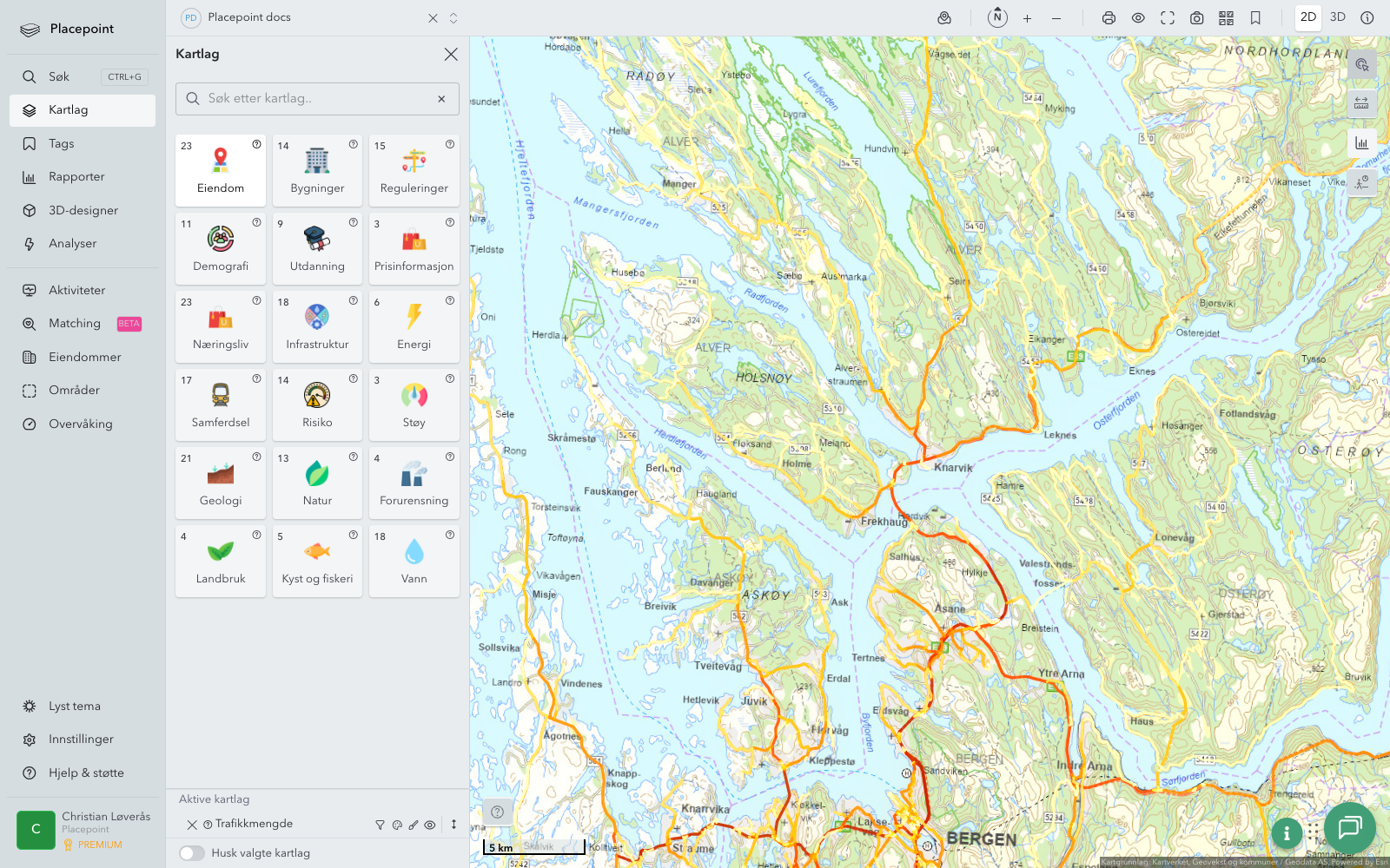 Alver - trafikkmengde (ÅDT)