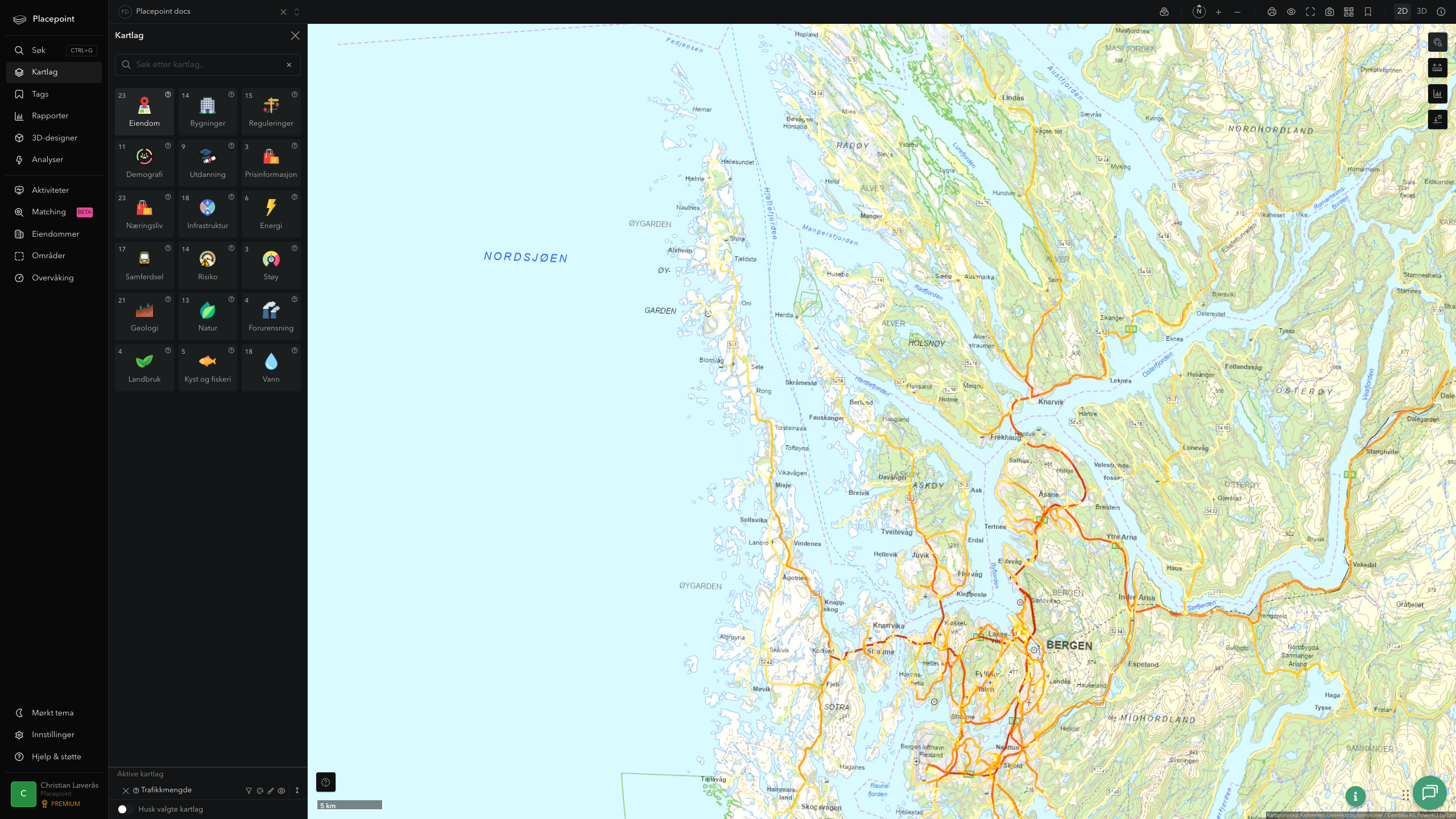 Askøy - trafikkmengde (ÅDT)