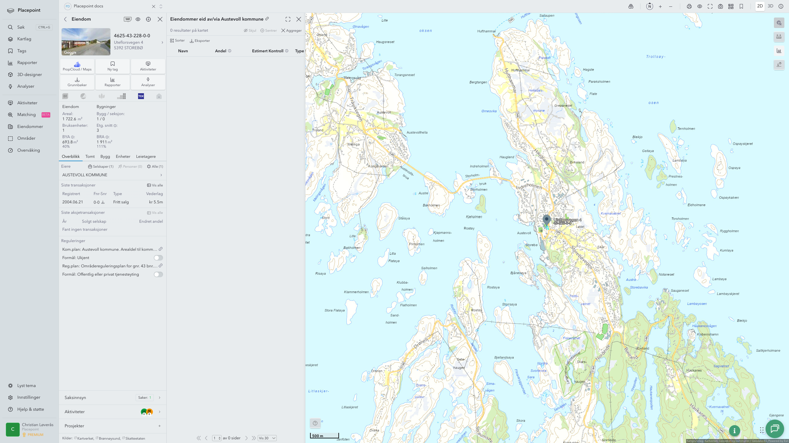 Austevoll - en eiendom med eier-panel
