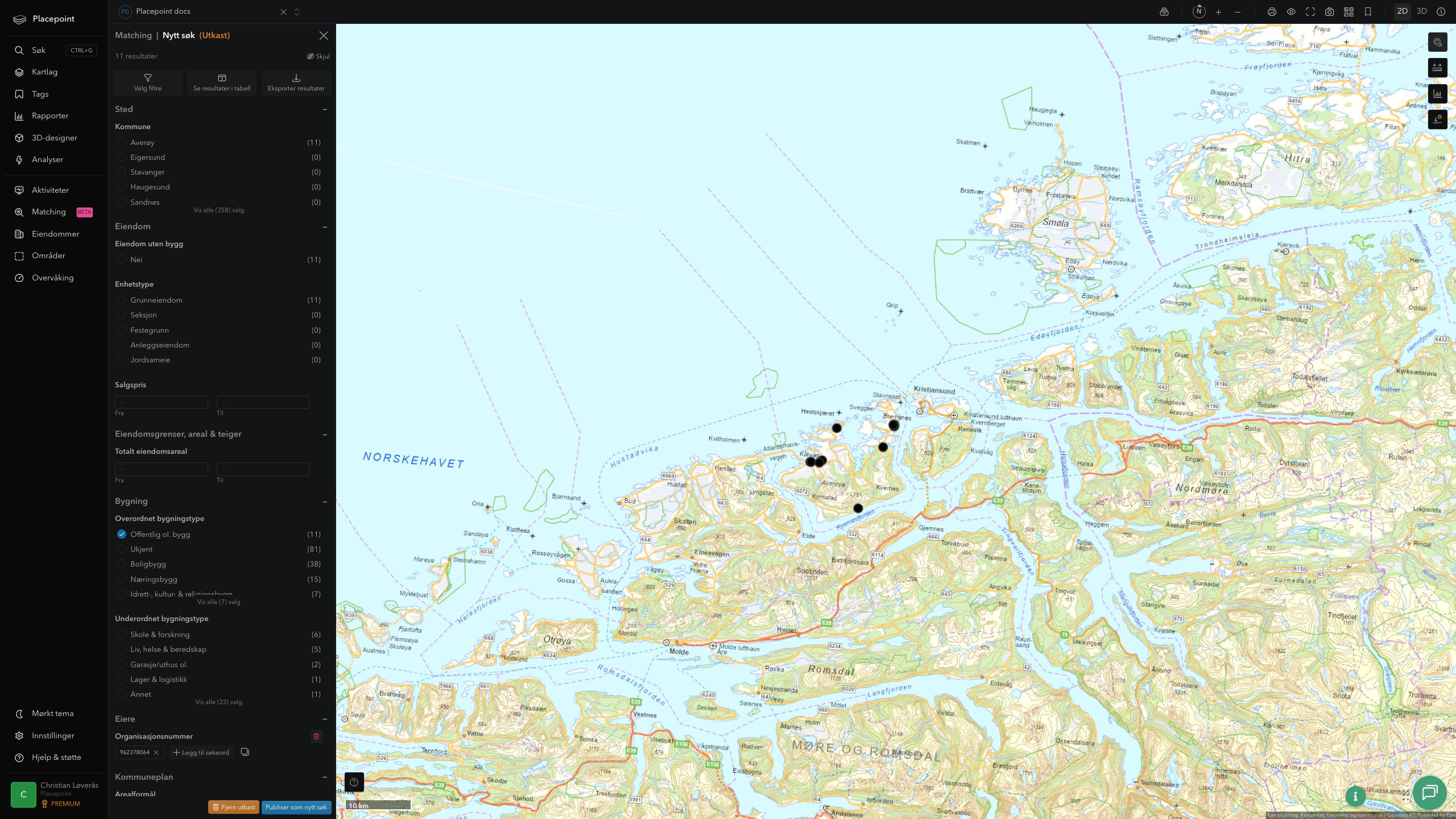 Matching-resultat for Averøy kommune