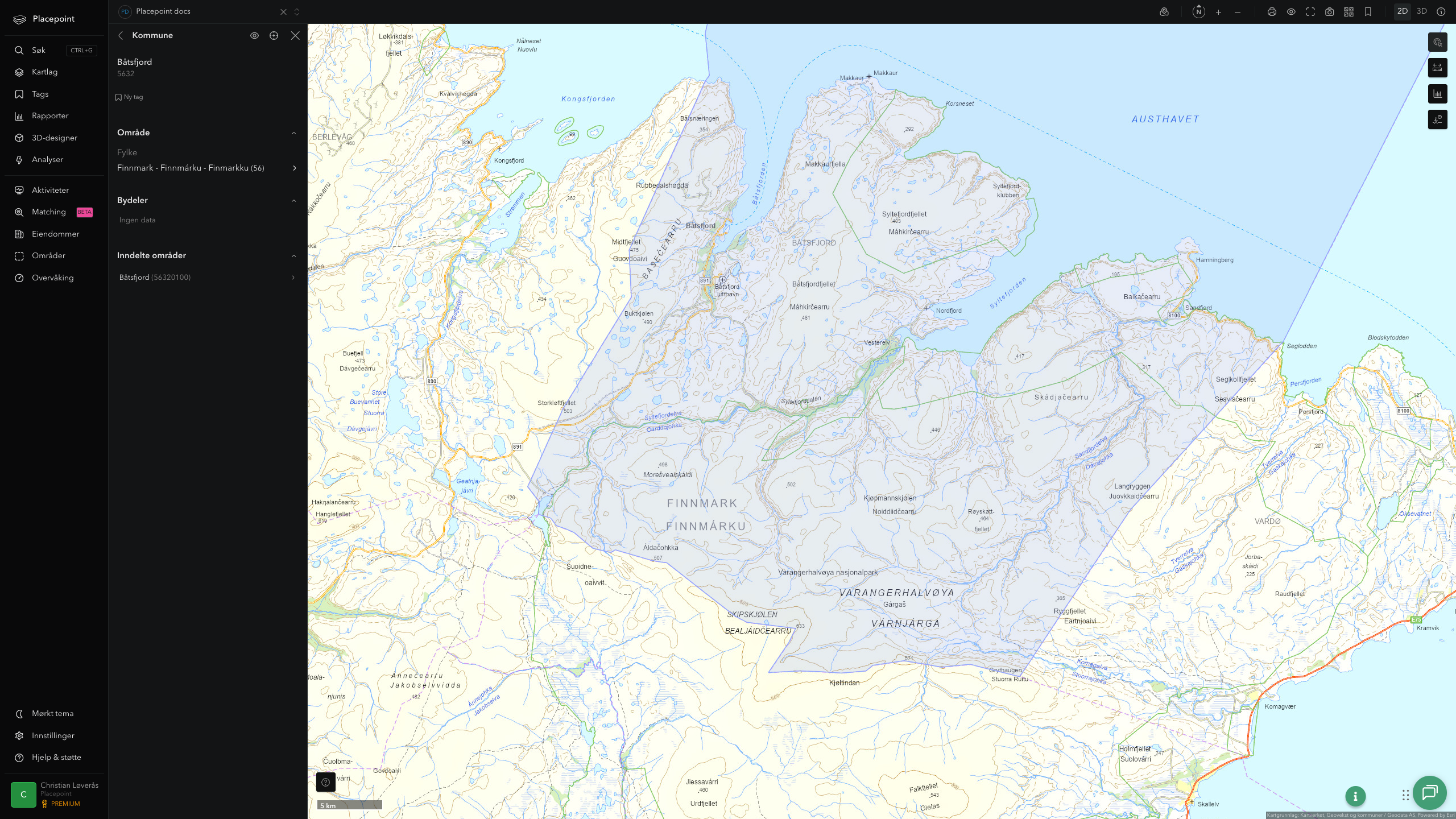 Båtsfjord kommune i Placepoint