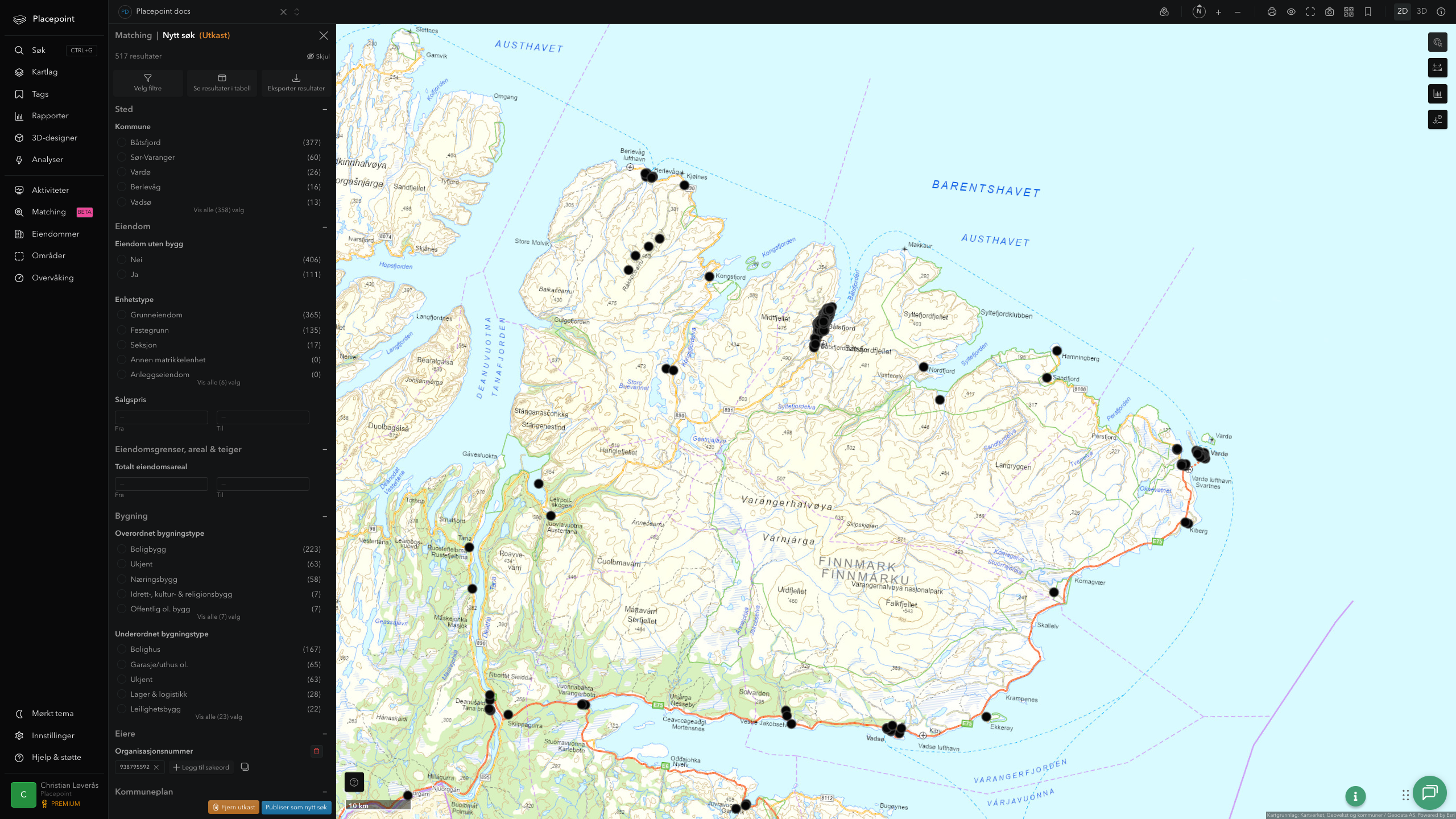 Matching-resultat for Båtsfjord kommune
