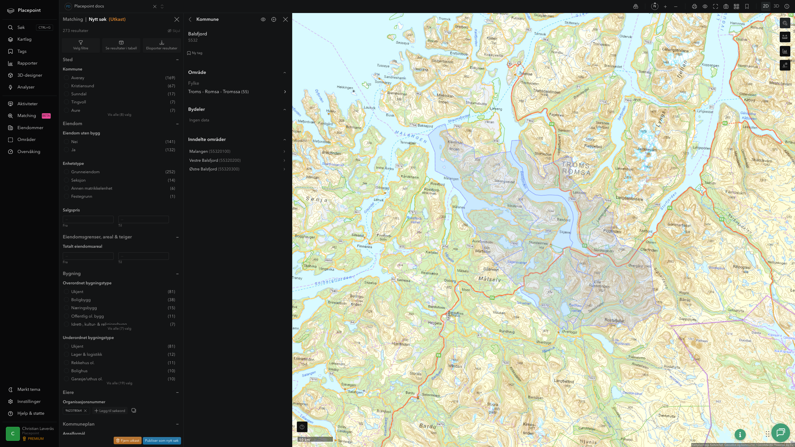 Balsfjord kommune i Placepoint