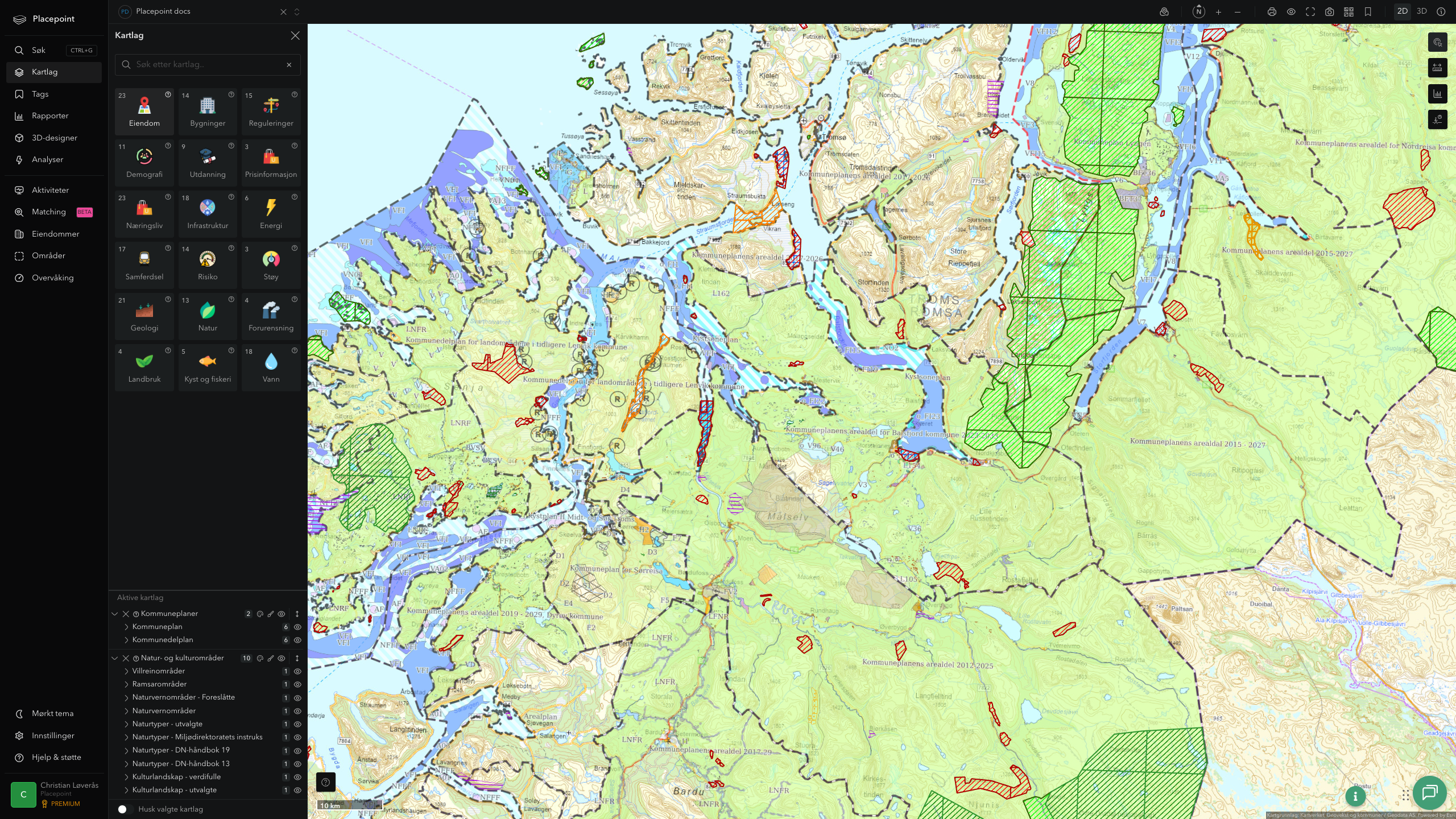 Balsfjord - kommuneplaner og kulturområder