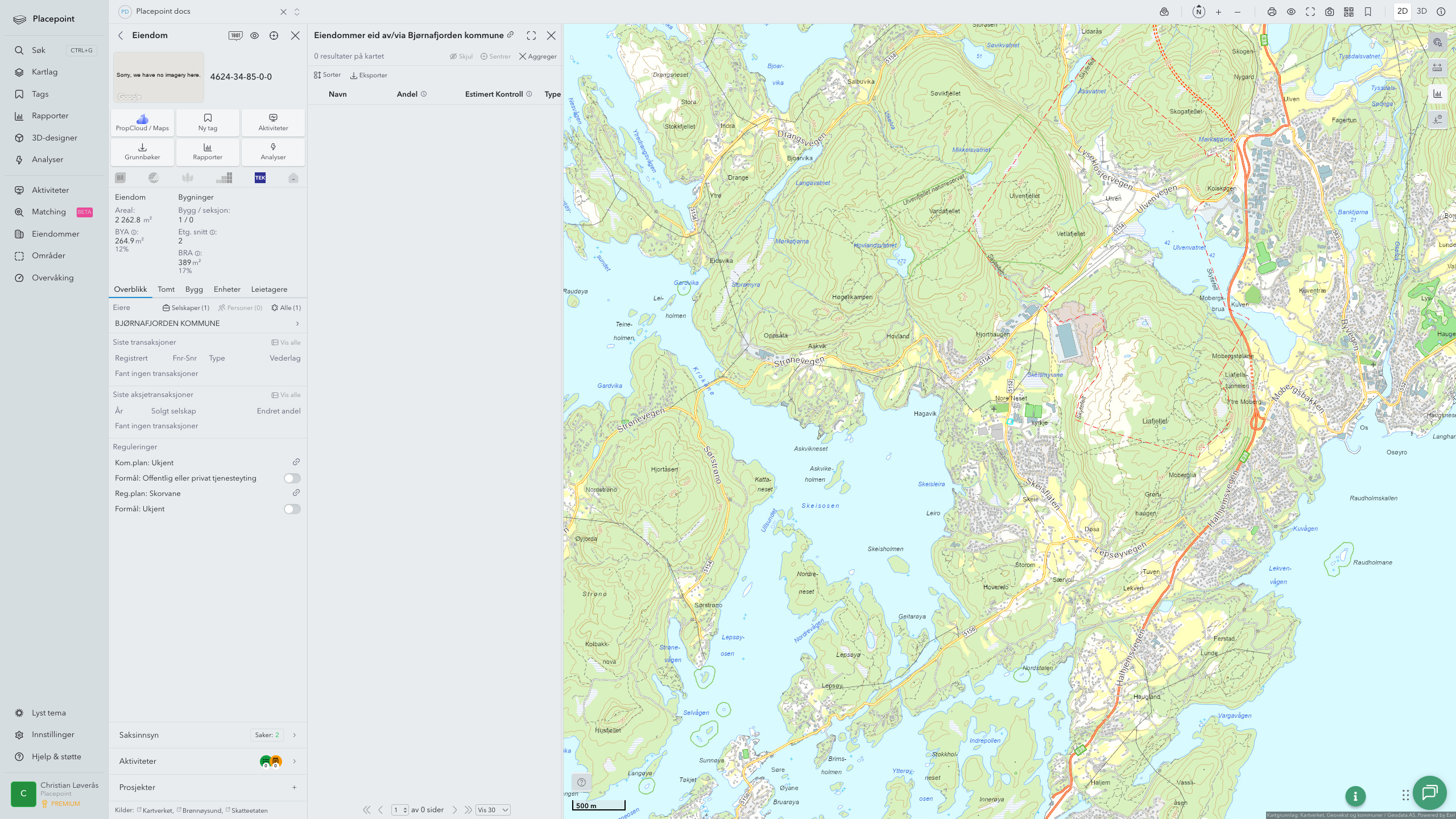 Bjørnafjorden - en eiendom med eier-panel