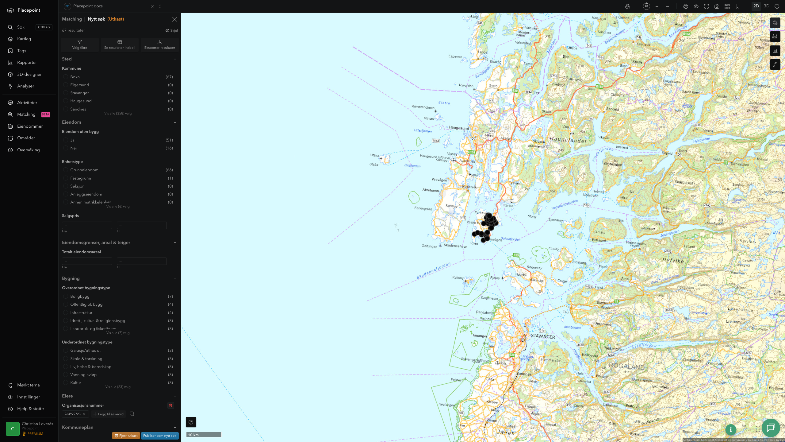 Matching-resultat for Bokn kommune