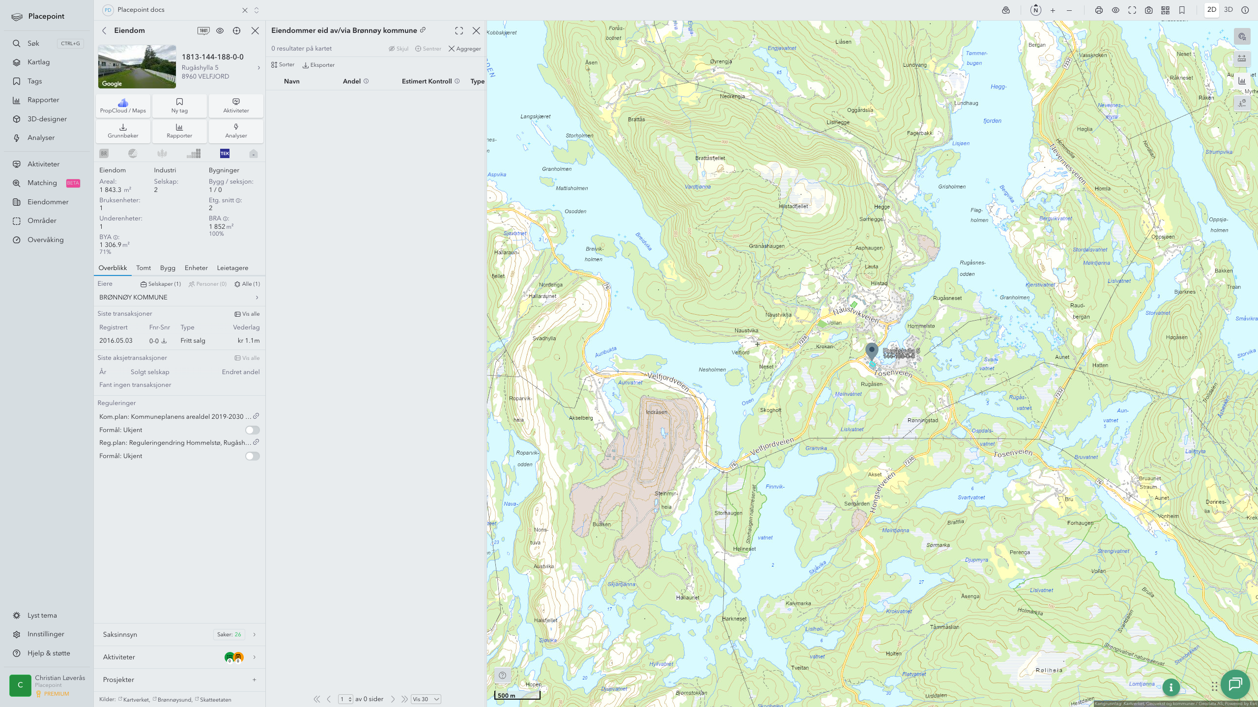 Brønnøy - en eiendom med eier-panel