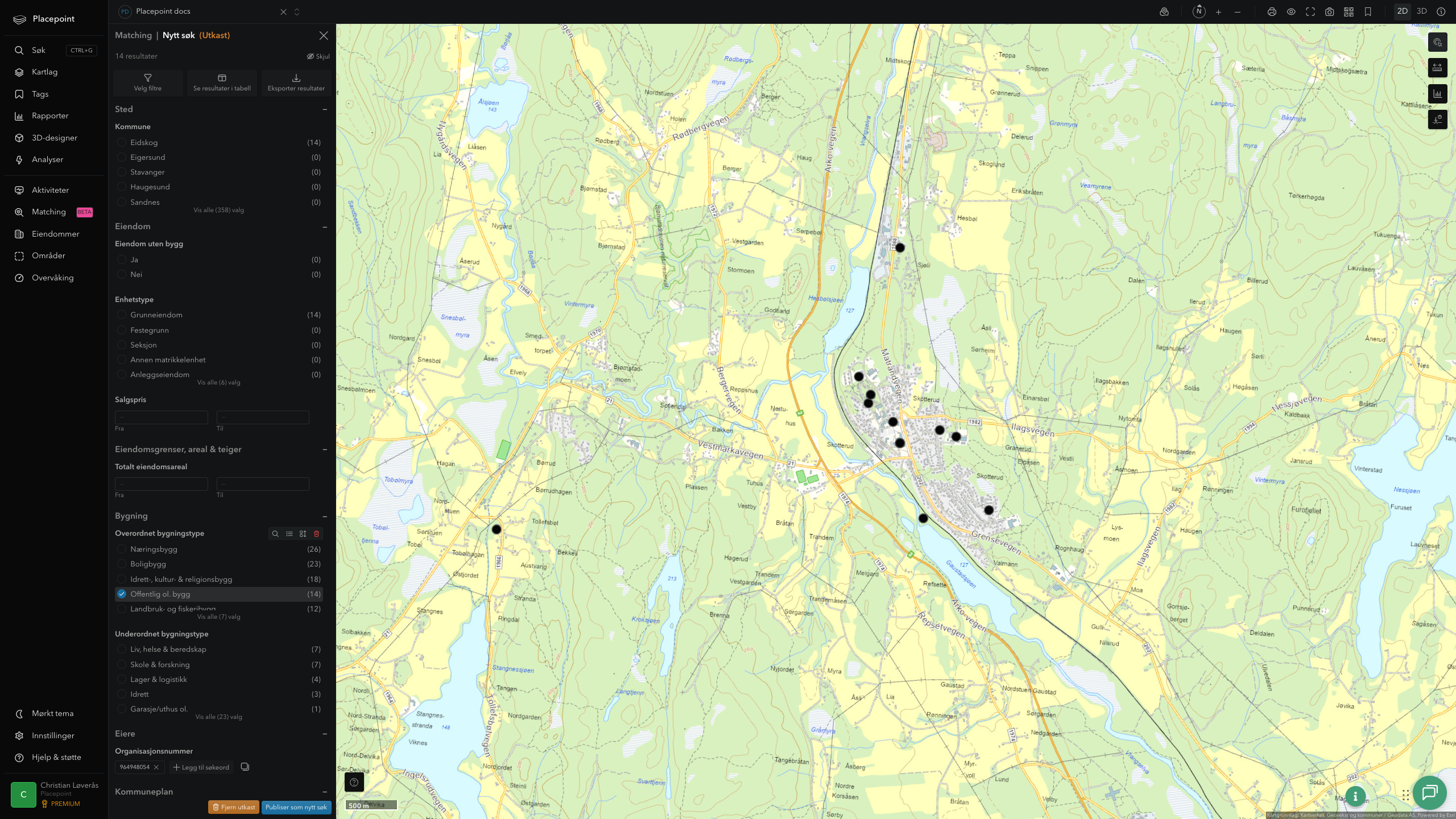 Eidskog - offentlige bygg, sentrumsnært