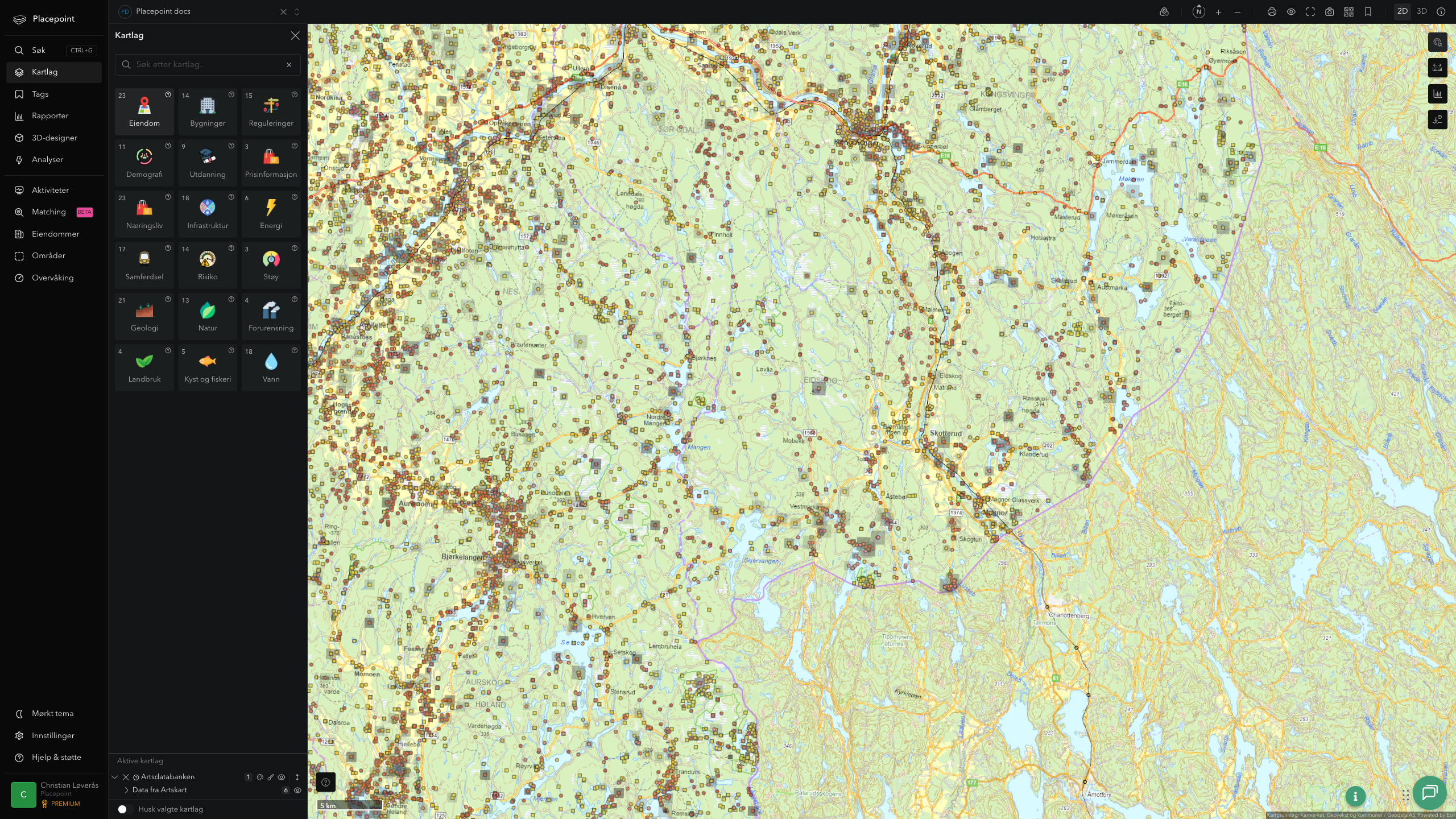 Eidskog - artsdatabanken