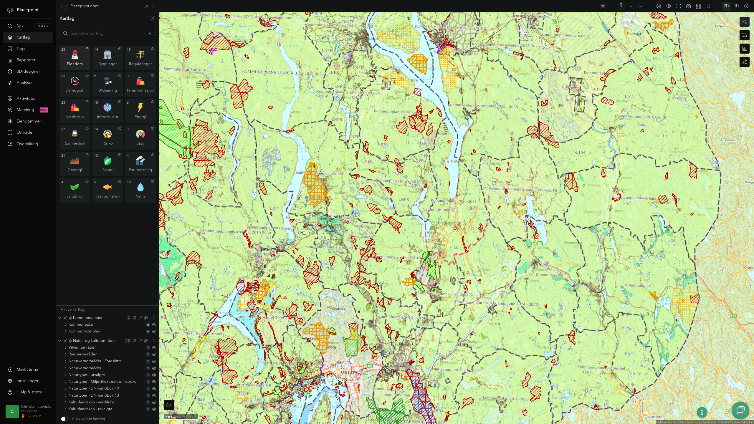 Eidsvoll - kommuneplaner og kulturområder