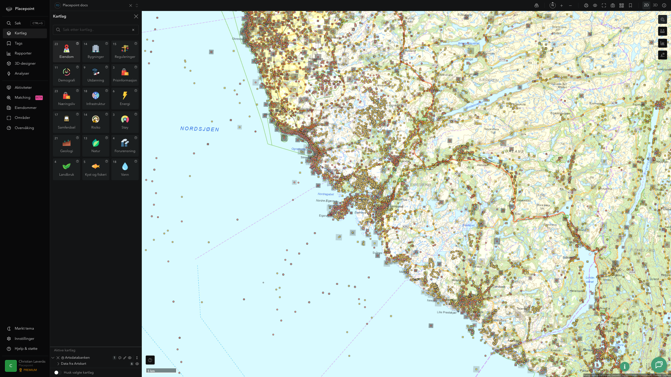 Eigersund - artsdatabanken