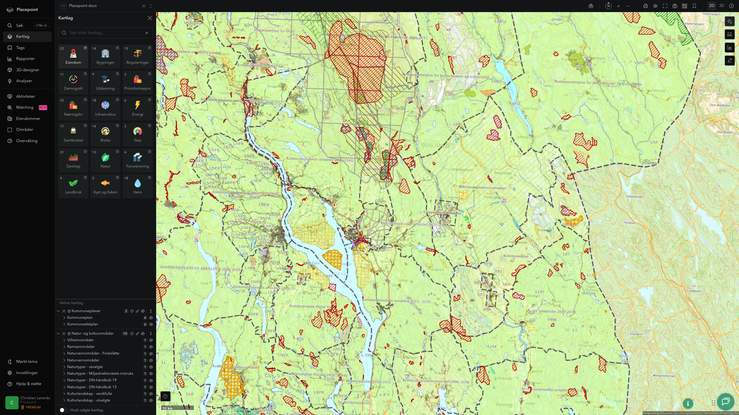 Elverum - kommuneplaner og kulturområder