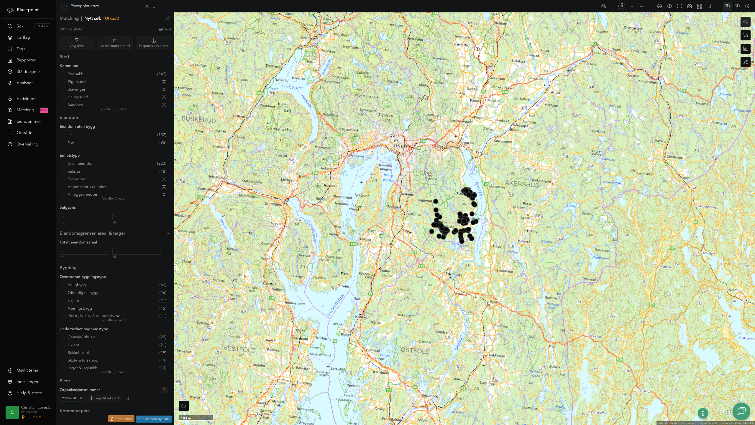 Matching-resultat for Enebakk kommune