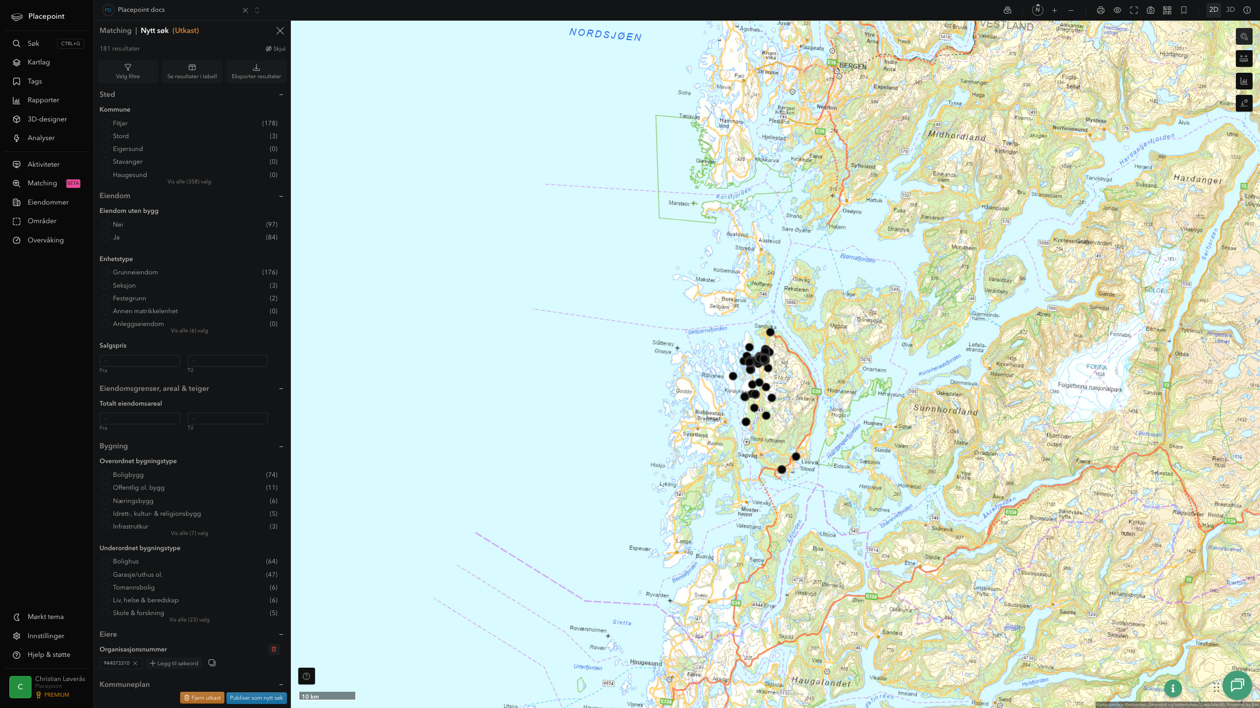 Matching-resultat for Fitjar kommune