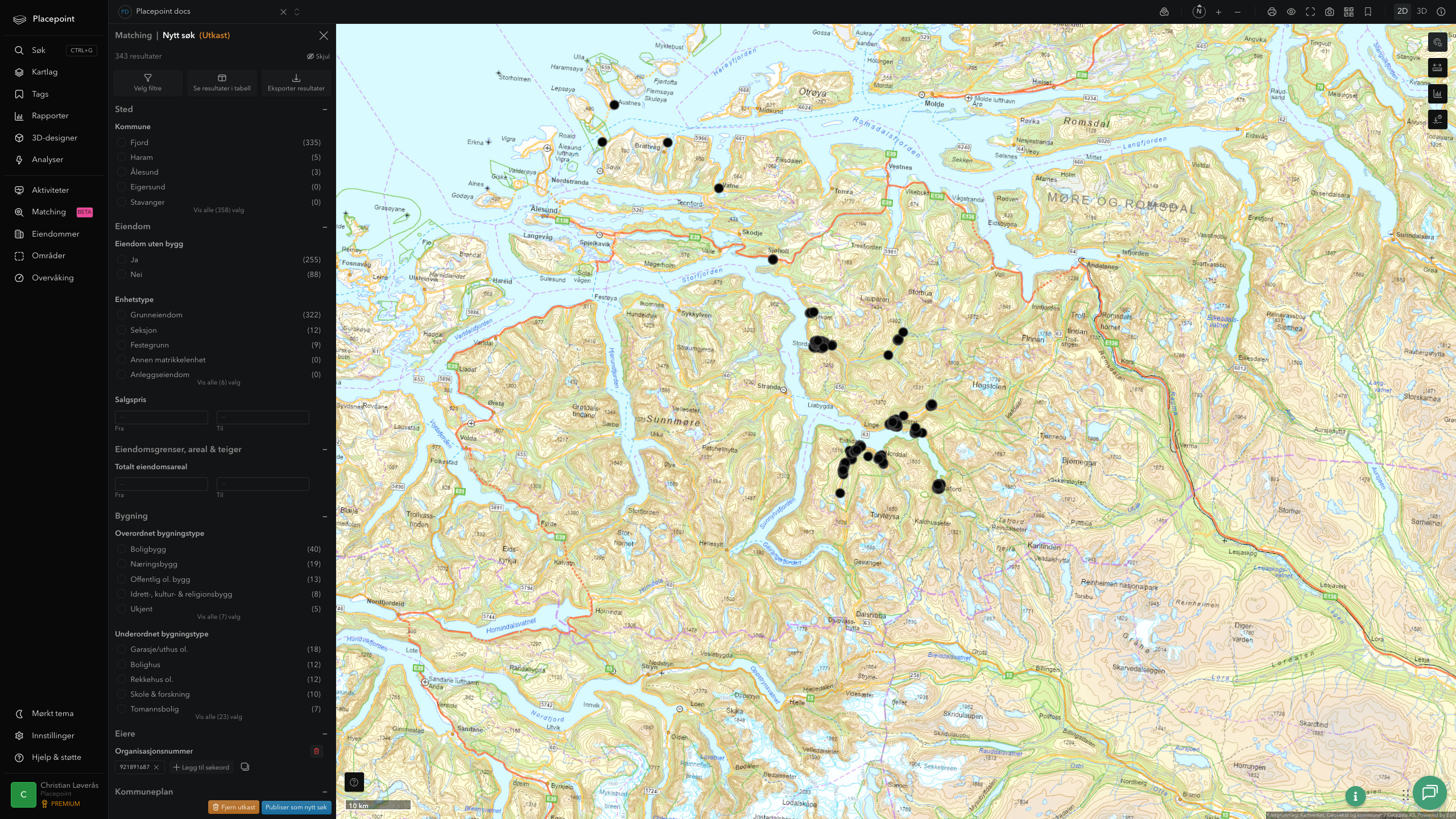 Matching-resultat for Fjord kommune