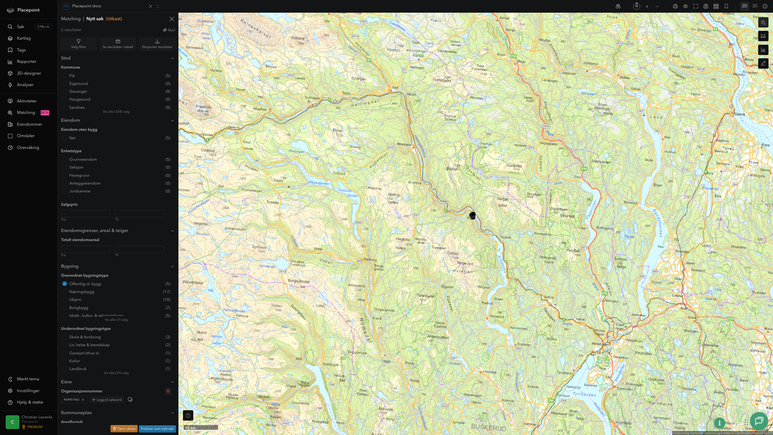 Matching-resultat for Flå kommune