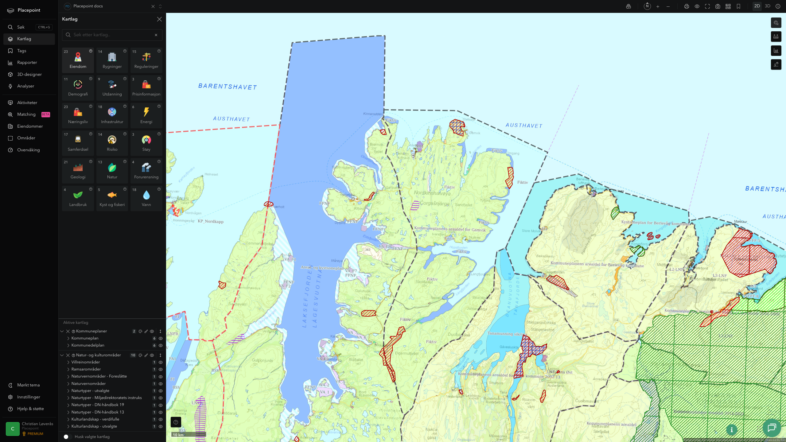 Gamvik - kommuneplaner og kulturområder